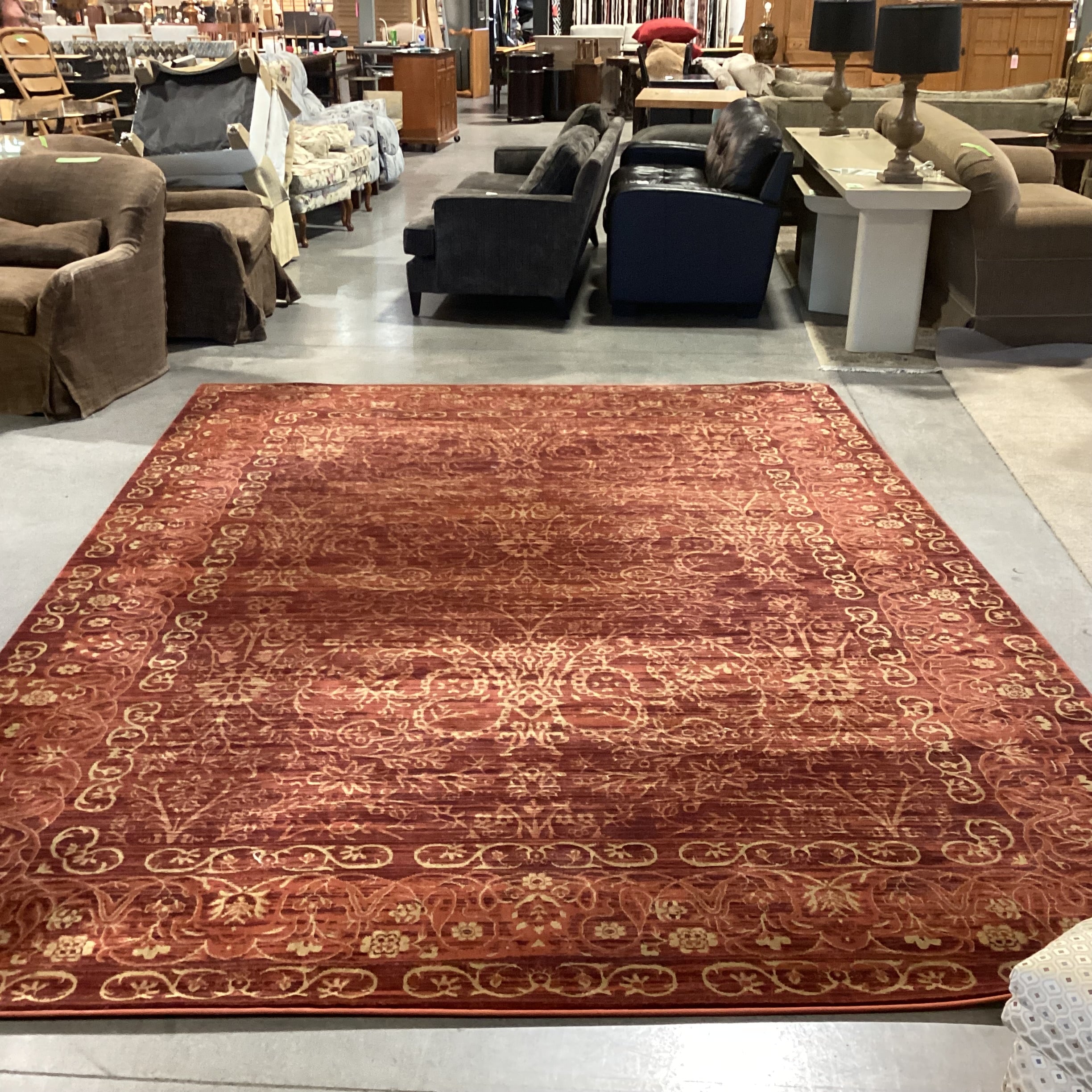 Safavieh Serenity Ruby Gold Design Rug 8'6" x 12'