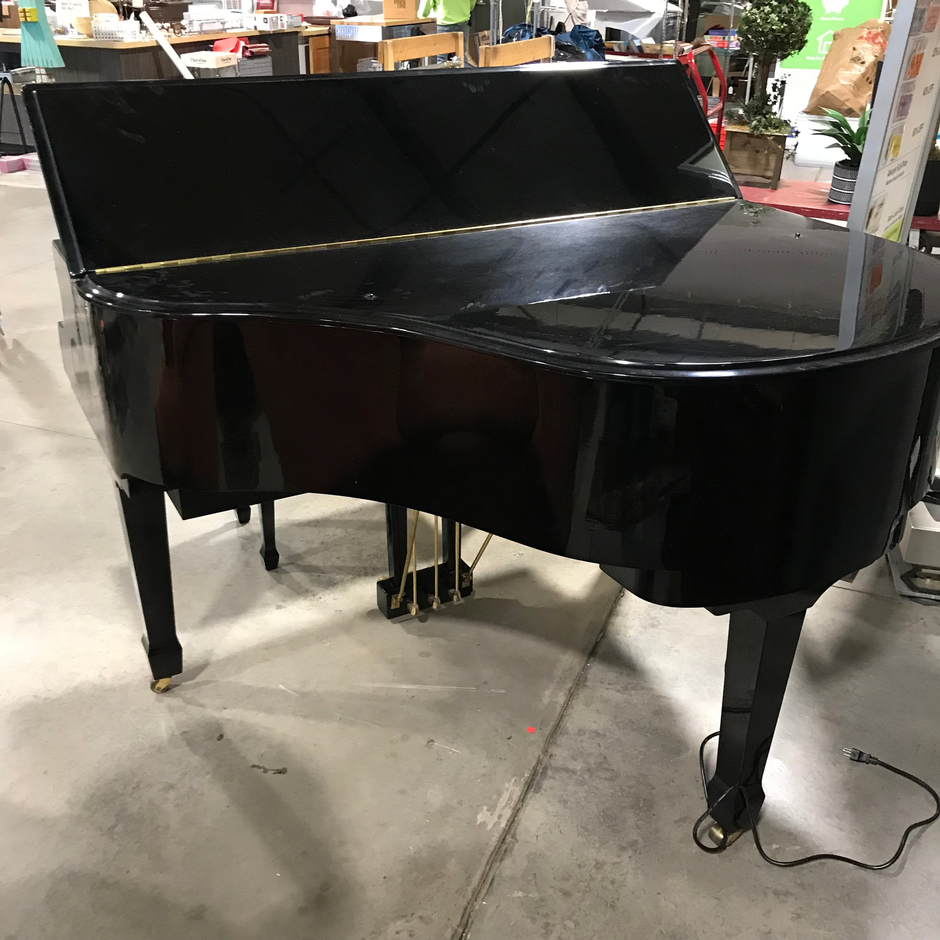 Falcone Piano Baby Grand GF-42 Black EBY-PL Serial ID8220 Self Playing Piano Plus Bench and Some Player CDs