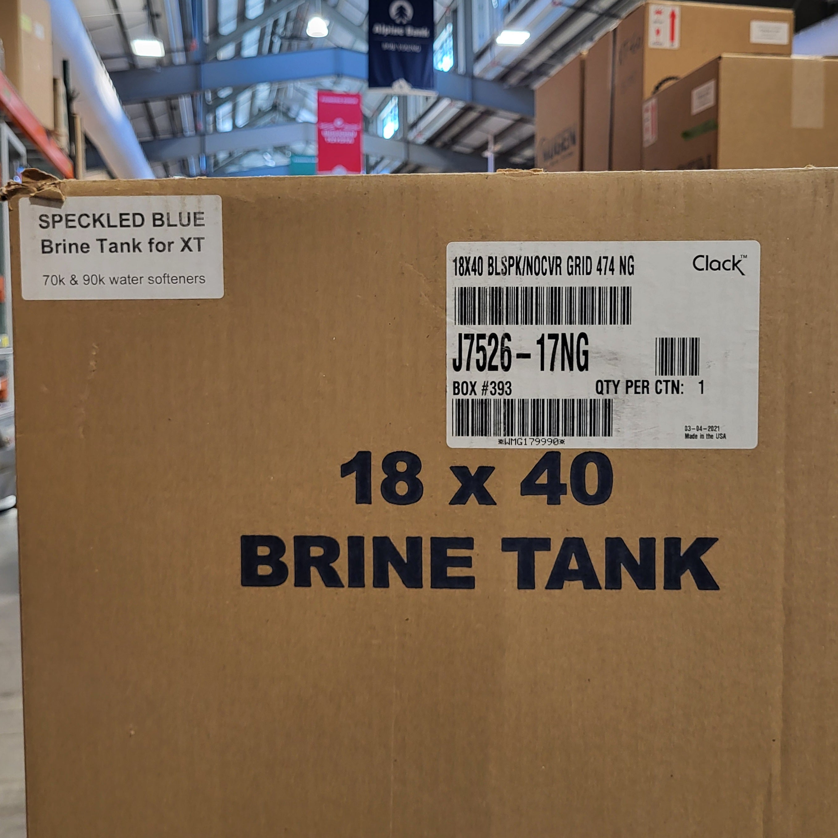 Speckled Blue for XT Brine Tank 18"x 40"