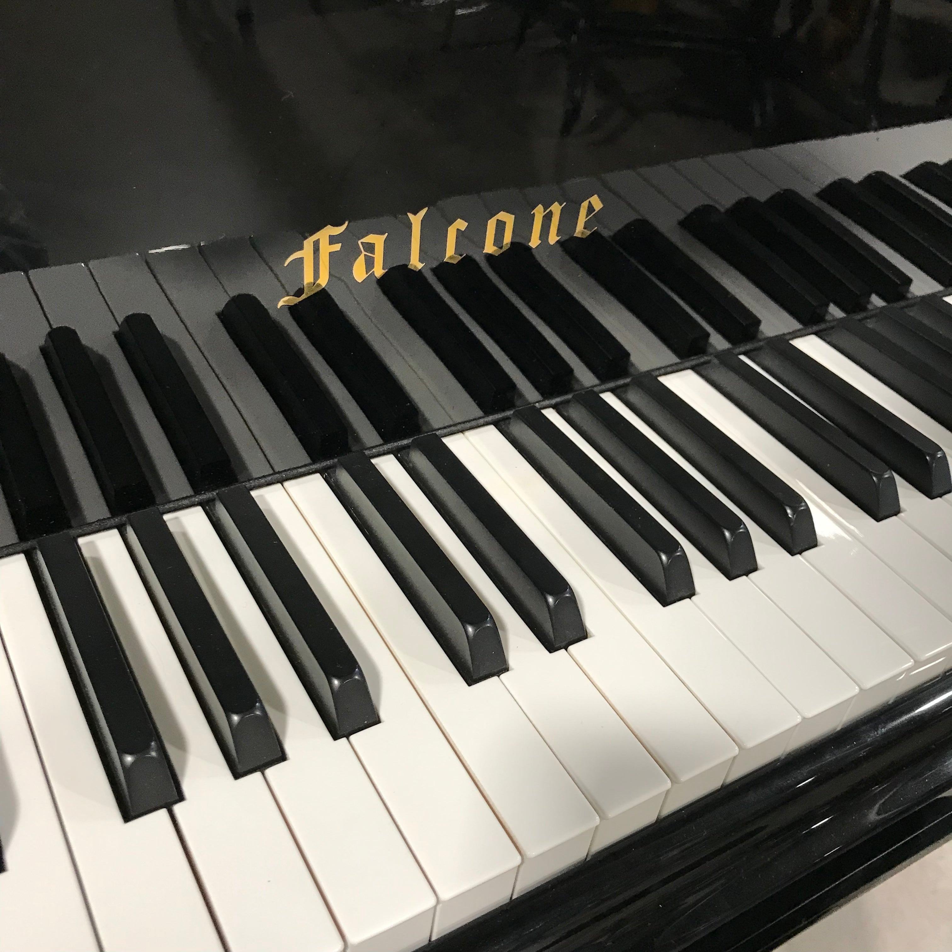 Falcone Piano Baby Grand GF-42 Black EBY-PL Serial ID8220 Self Playing Piano Plus Bench and Some Player CDs