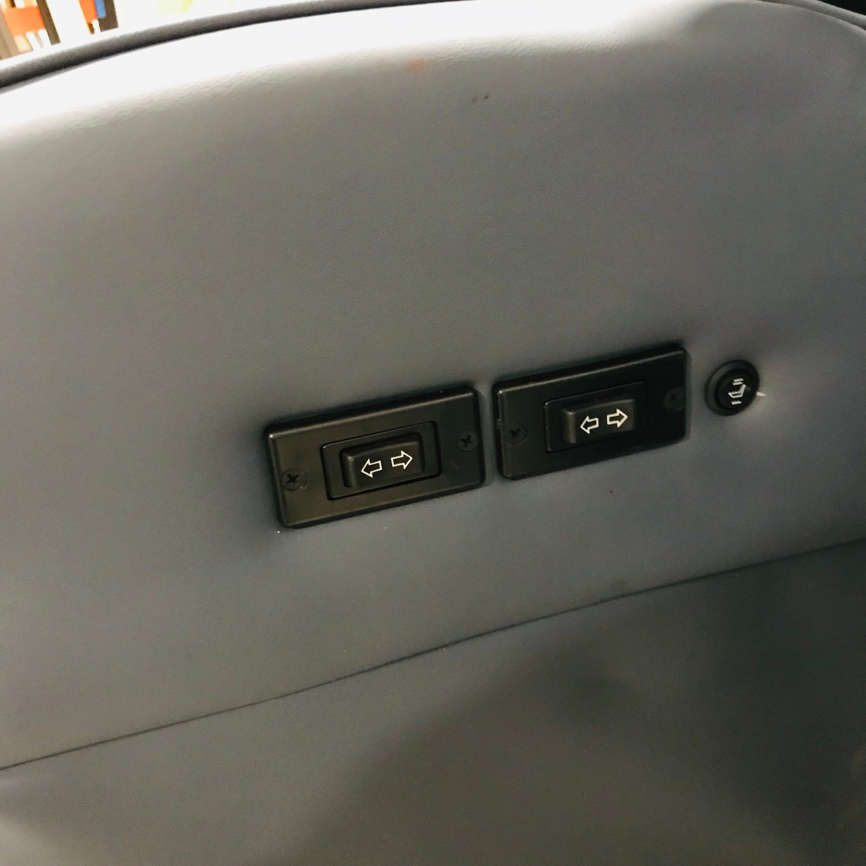 Blue Leather Mercedes Sprinter Captain Chair