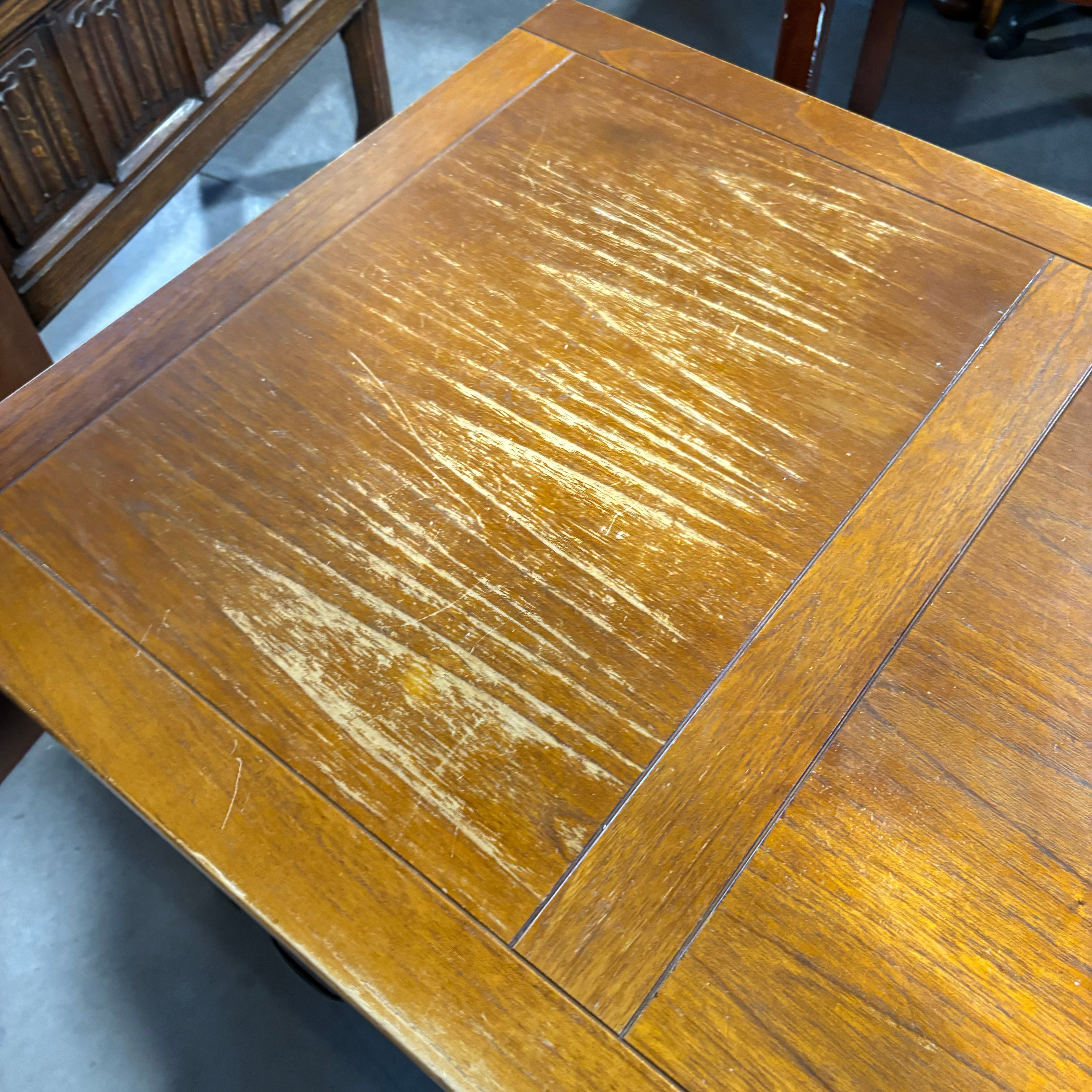 Arhaus Solid Wood with Iron Accents 6 Drawer Desk 71"x 31.5"x 30.5"