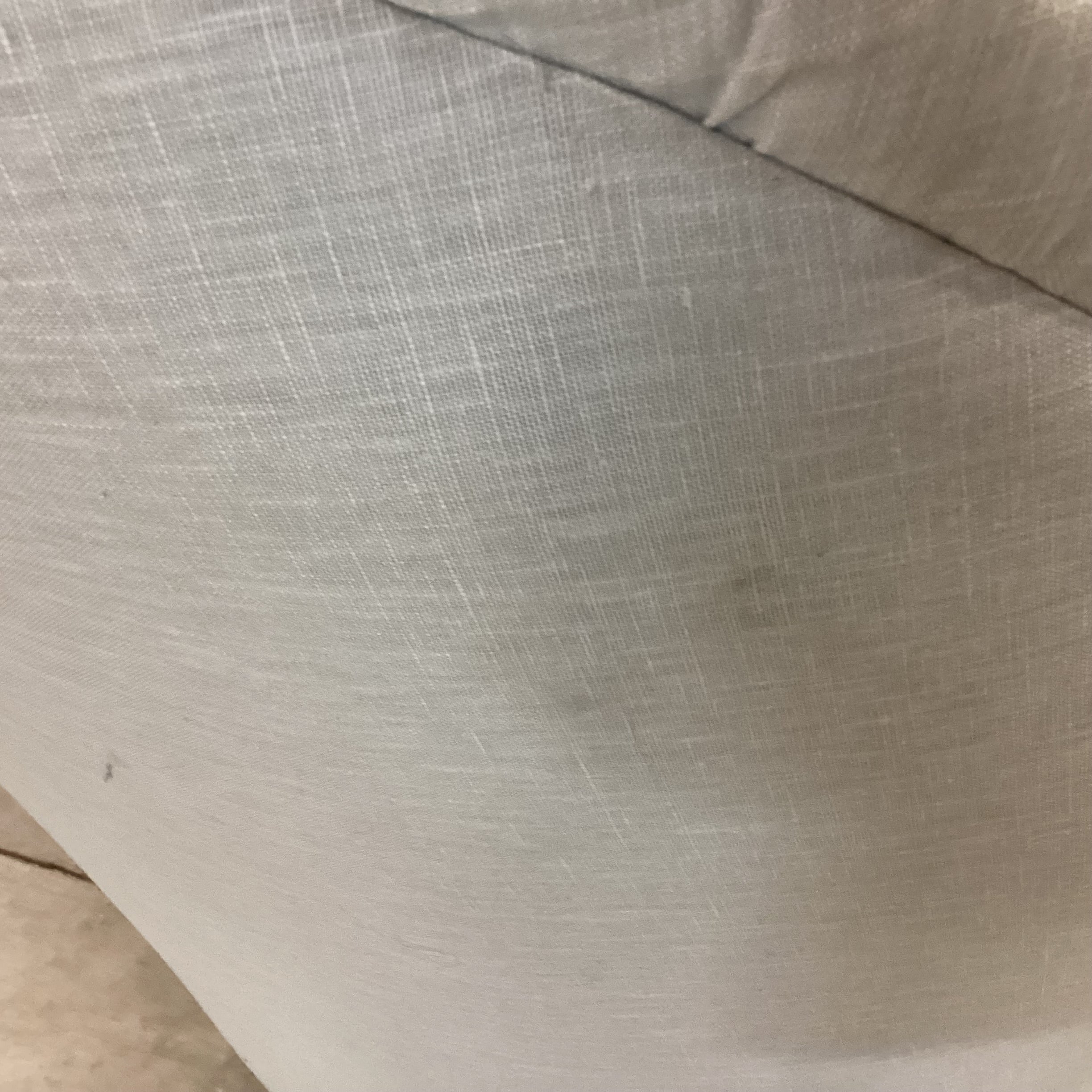 Dove Grey Linen Vintage Chaise Lounge Sofa 60"x 32"x 36"