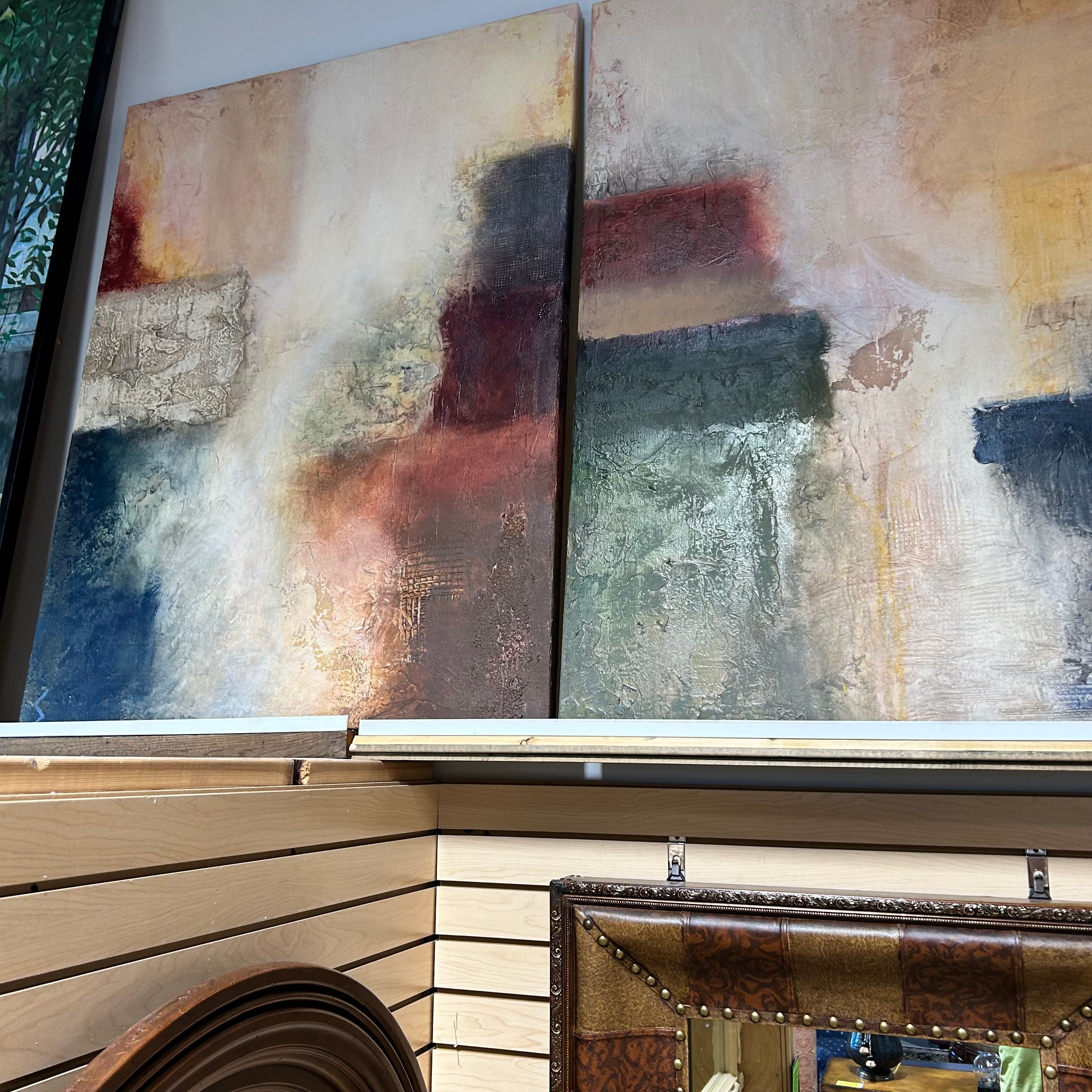Abstract Color Large 3 Panel Canvas Print 36"x48"x3