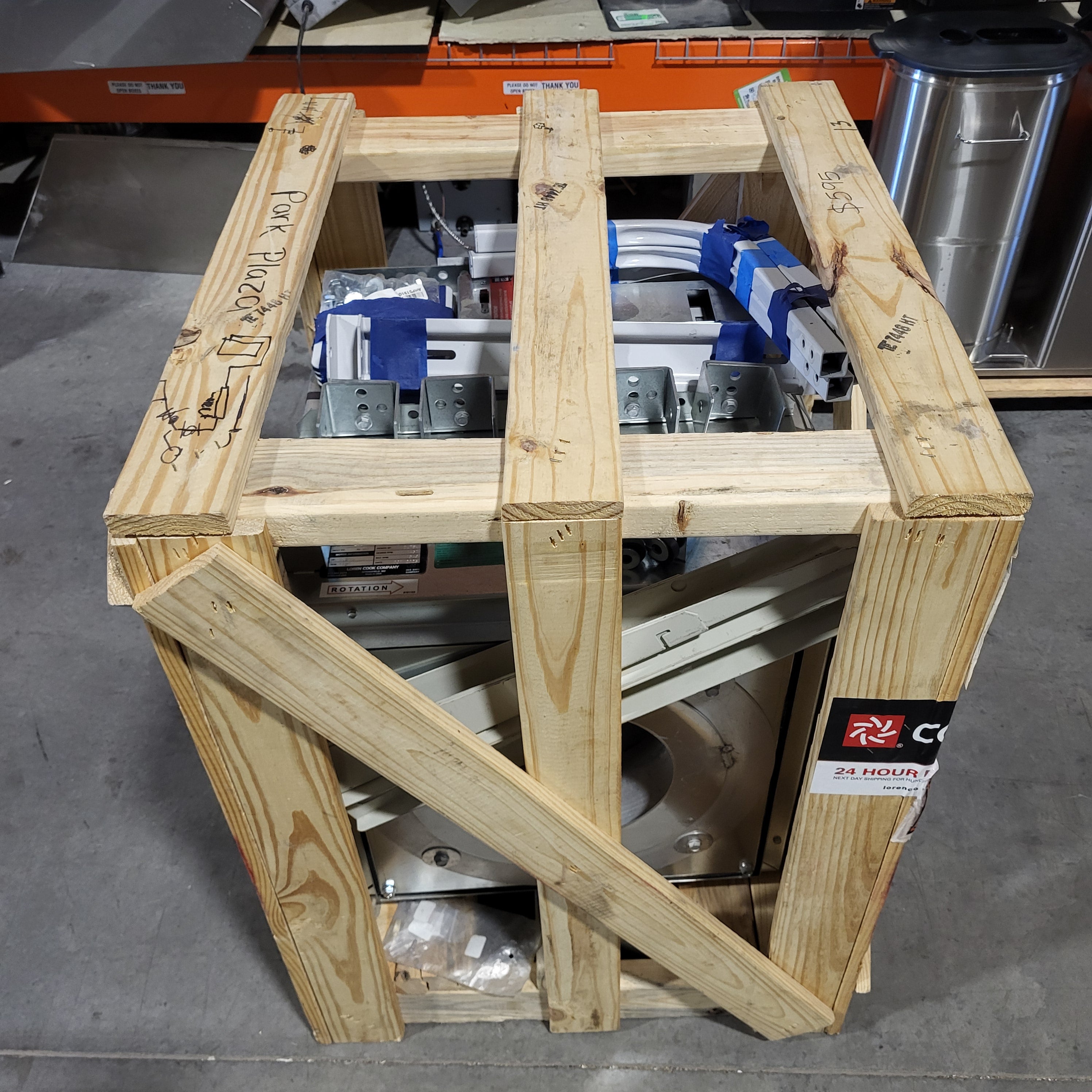 Loren Cook Company Square Inline Exhaust Fan 22"x 25"