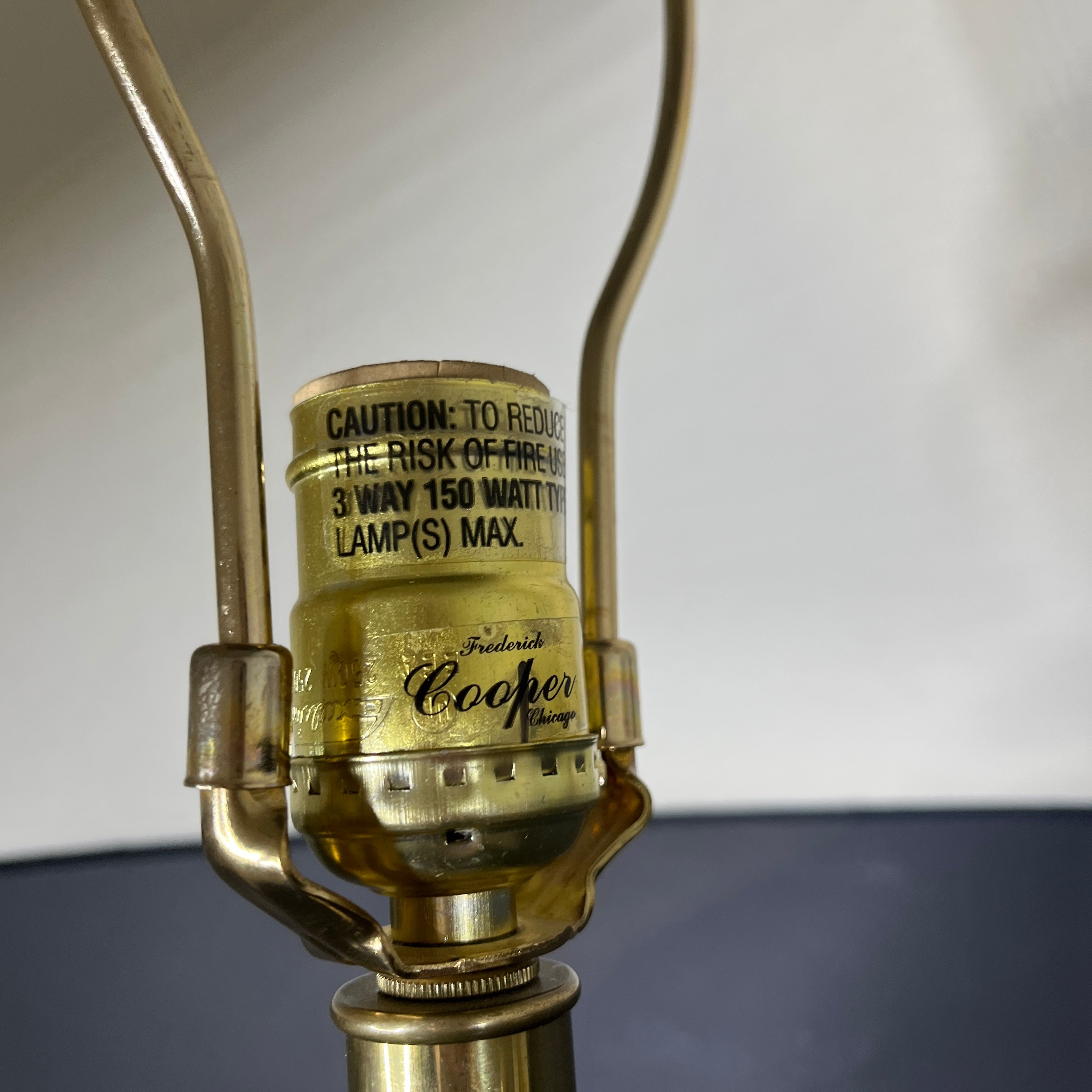 Frederick Cooper Black and Gold Fruit Porcelain Ginger Jar with Shade Table Lamp 25” Diameter @ Shade x 28”