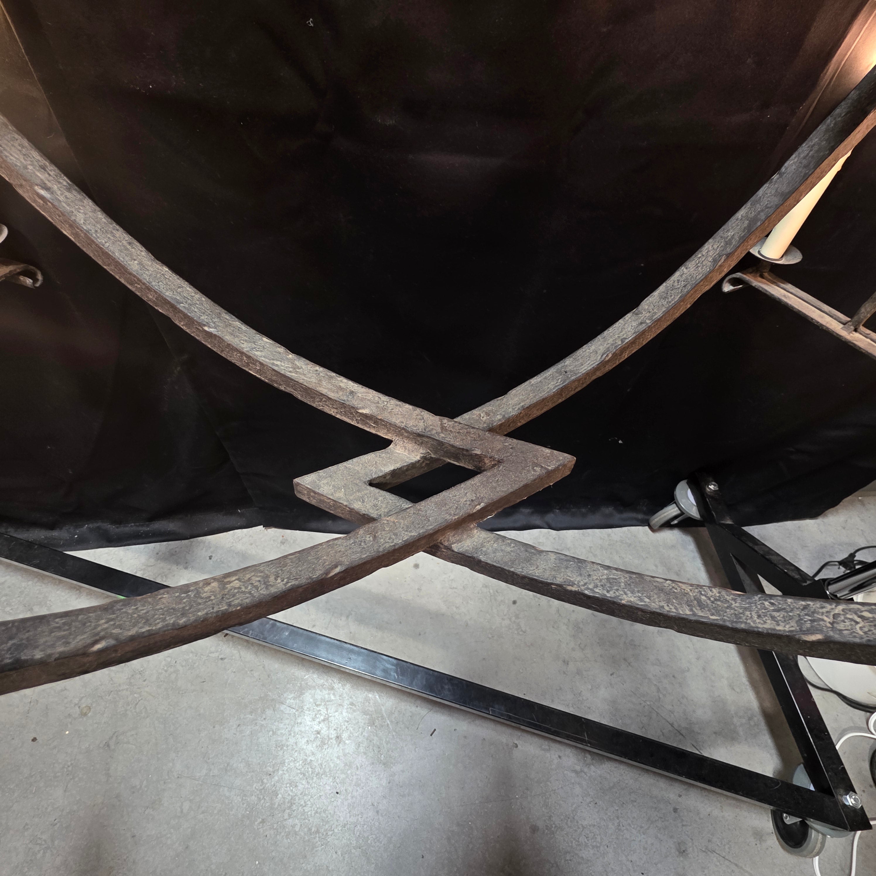 Dennis and Leen Gothic Iron Chandelier 8 Light 45"x31"x32"