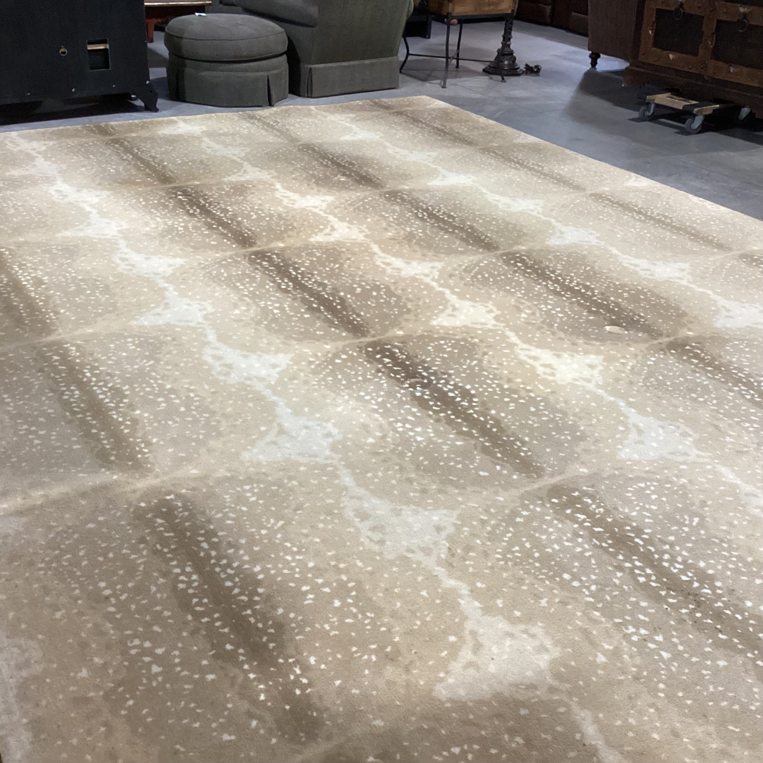 Axis Deer Style Custom Finished Carpet Rug 12'x 16'