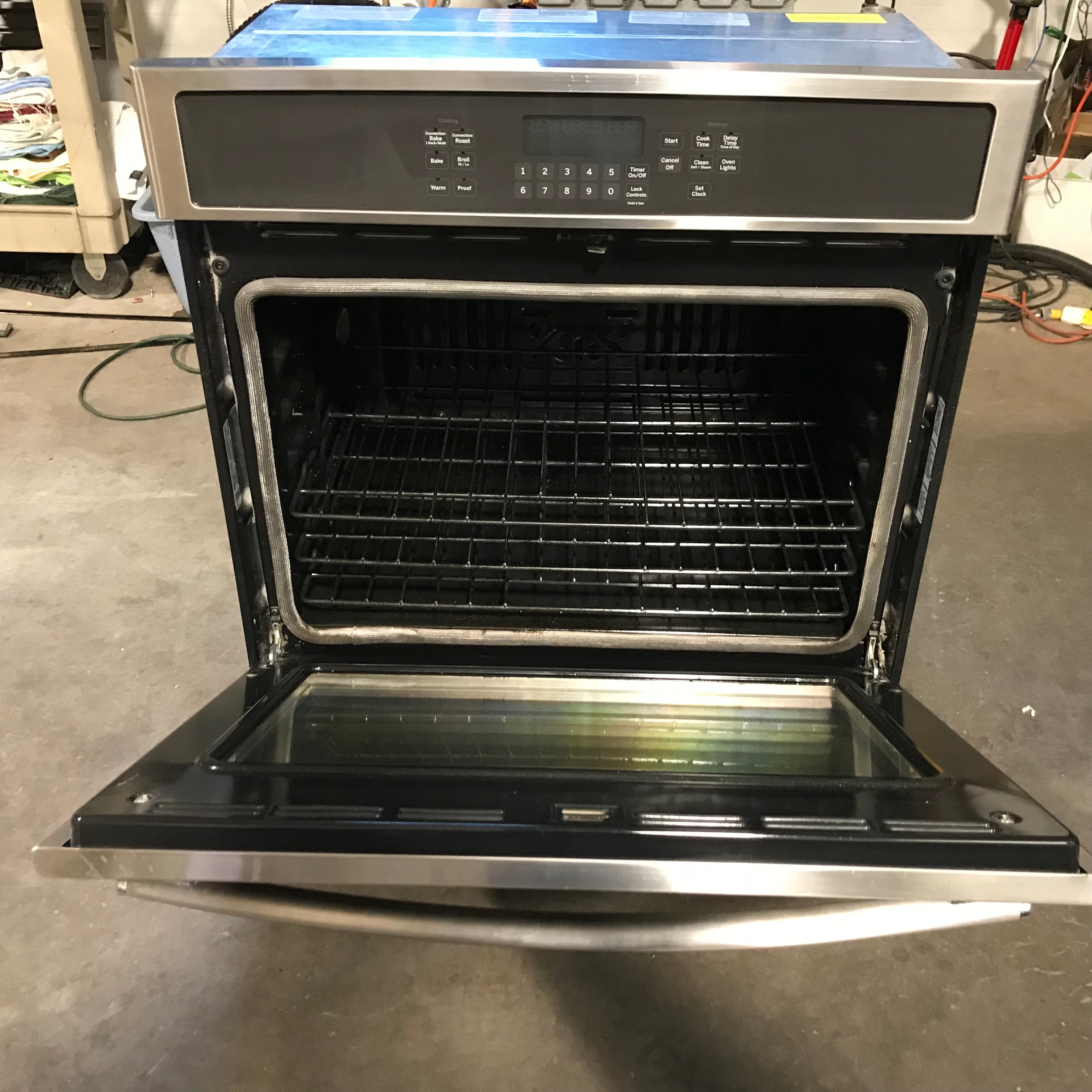 GE 30" Stainless Steel, Glass Door Wall-Oven 30"x 25"x 28"