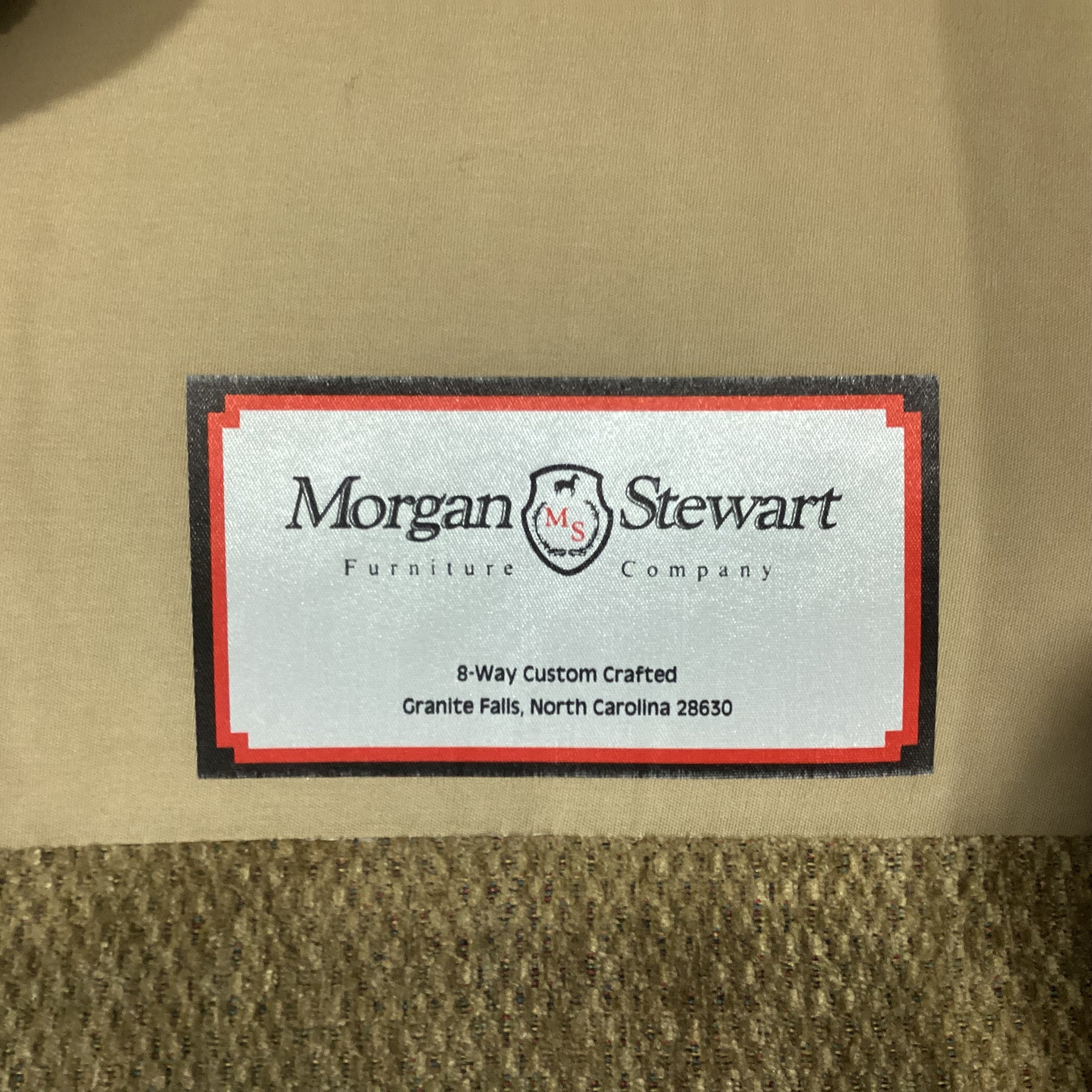 Morgan Stuart Golden Chenille Woven Down Mix Roll Arm Chair 42"x 38"x 36"
