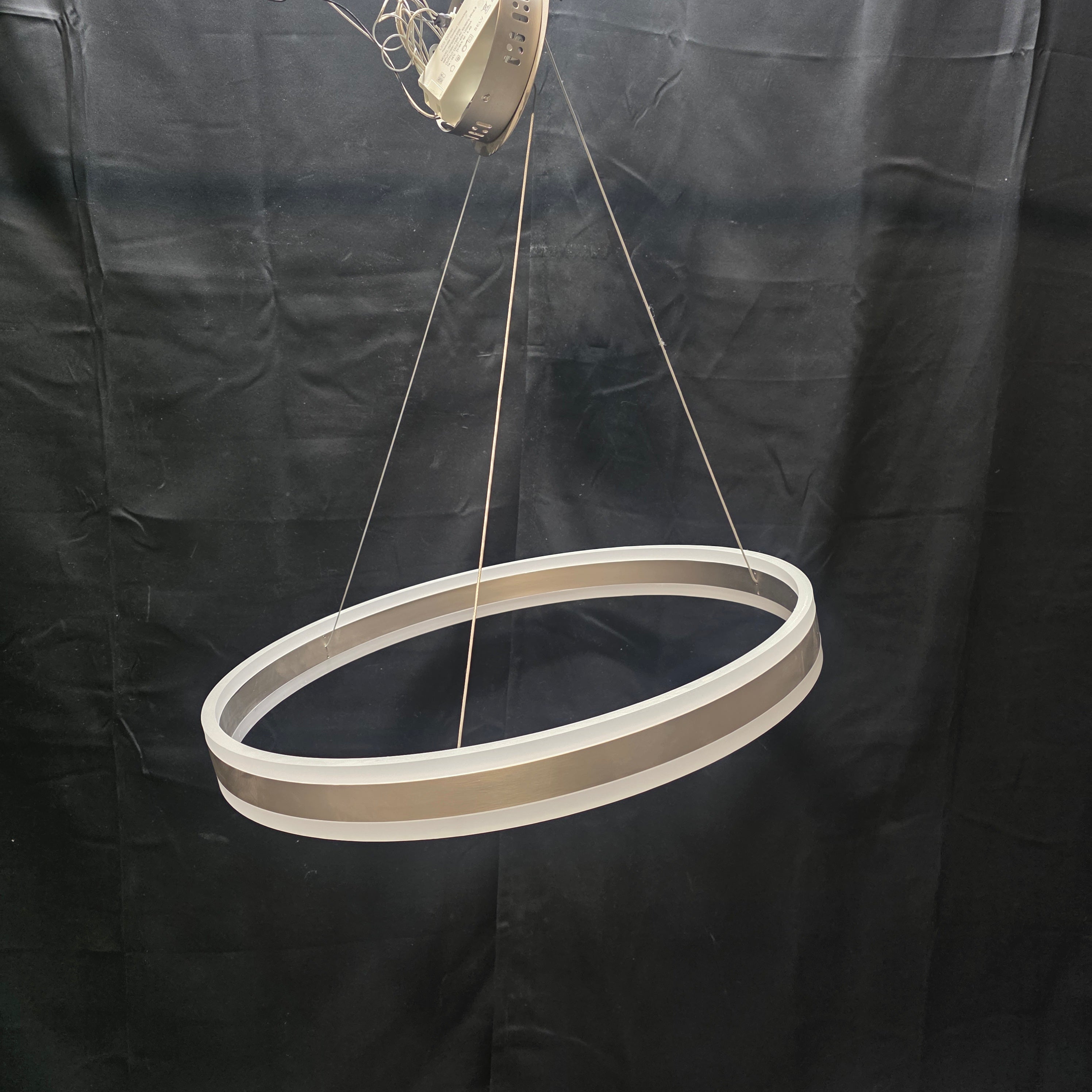 Brand New First LED Lighting Single Ring Chandelier with Remote Control 23" D x 26.5