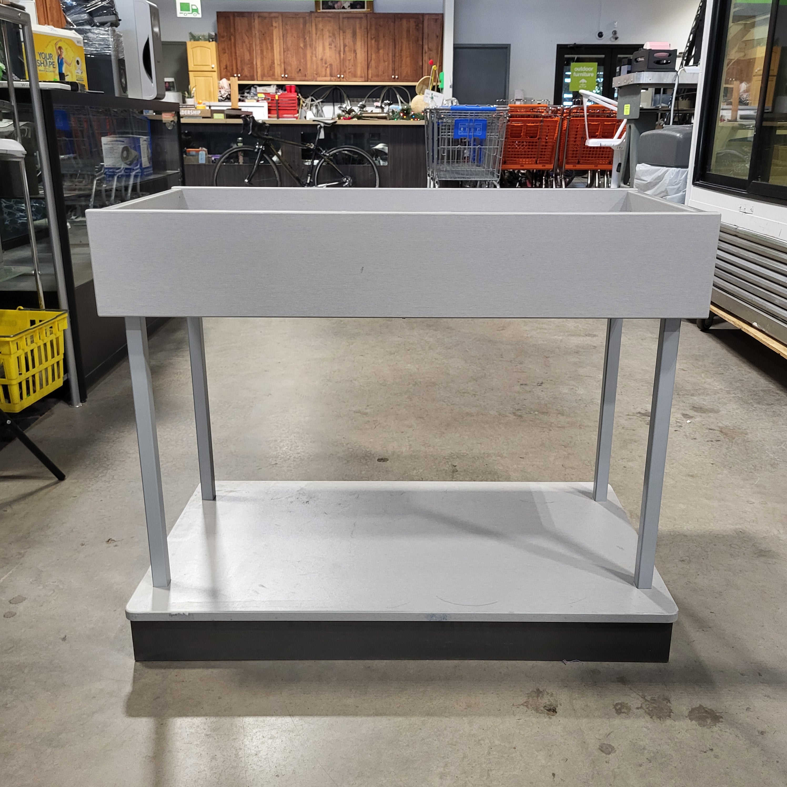 36"x 18"x 30" MDF Grey Tone Display Table