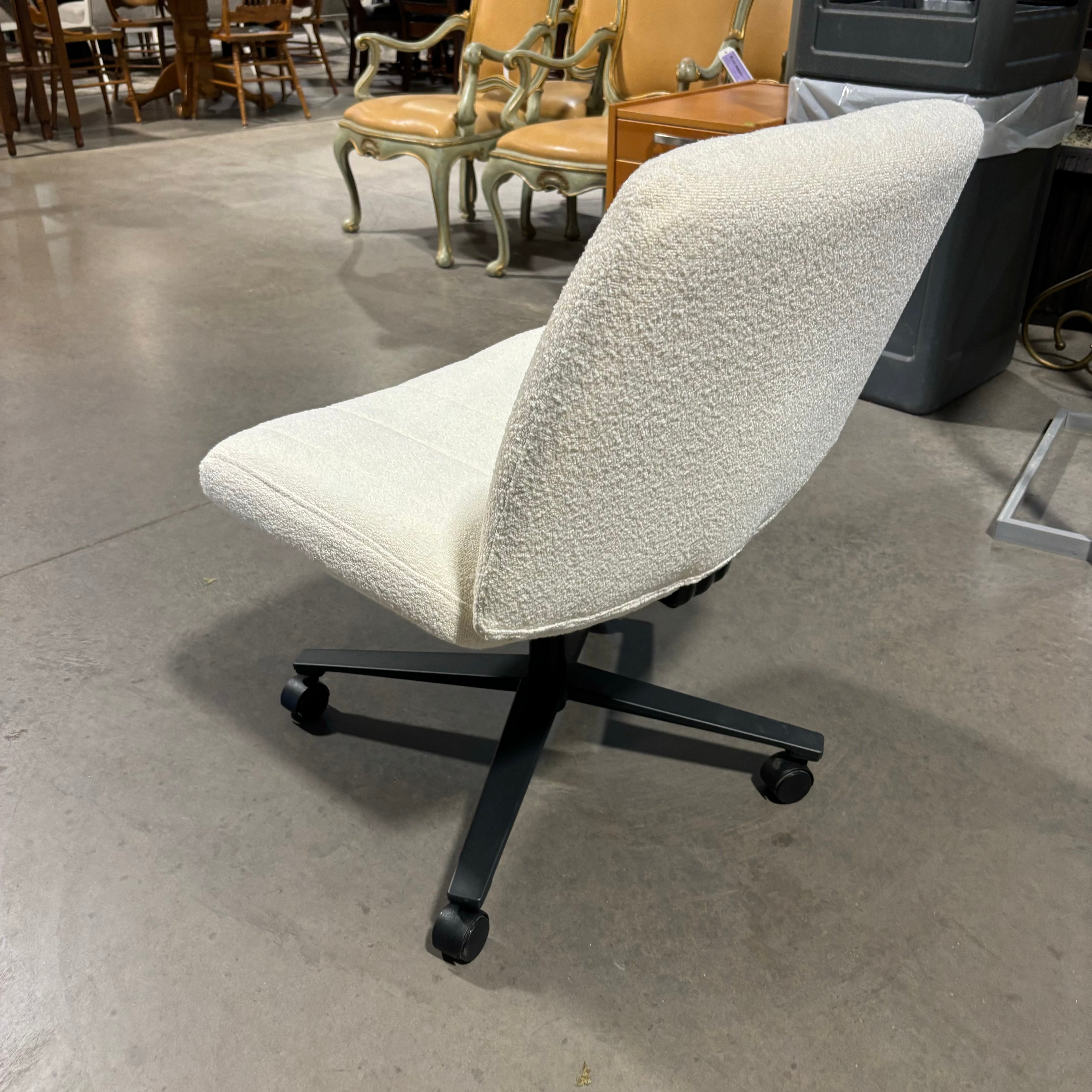 Target Micro Boucle Rolling Swivel Office Chair 26"x 26"x 34"