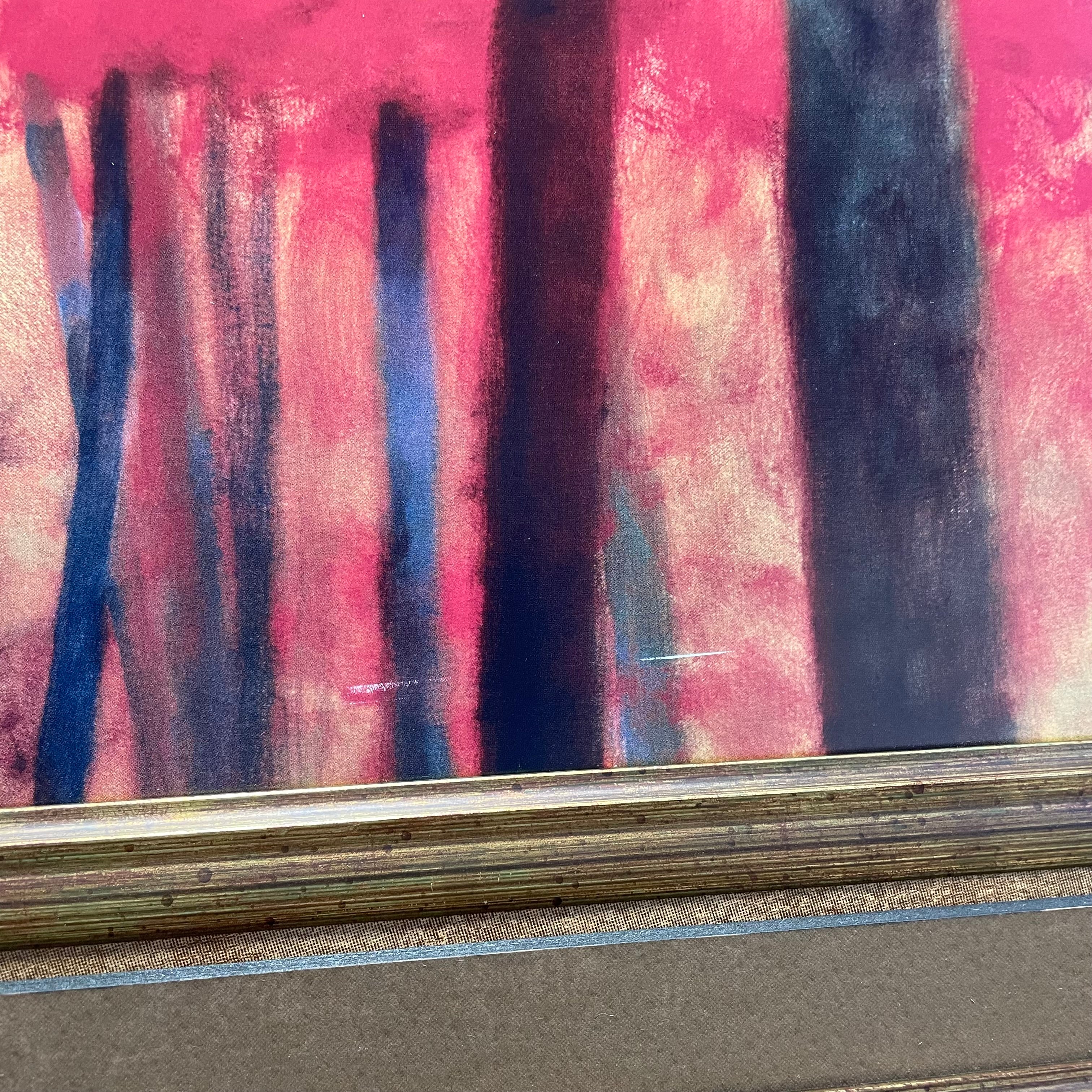 Vicki McMurry "No Boundaries" Print In Large Matted Frame 44 1/2" x 44 1/2"