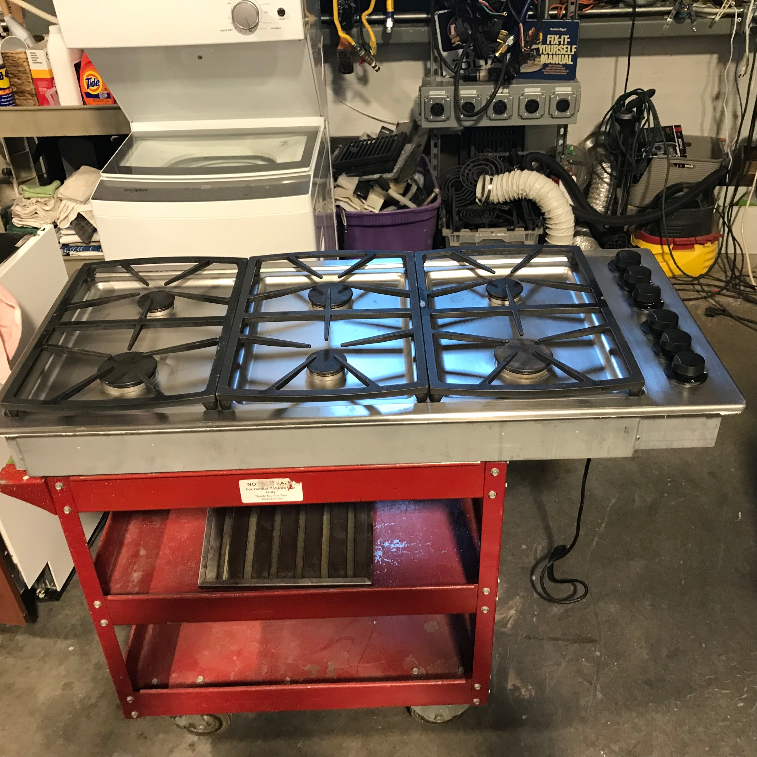 Distinctive Appliance 46" Stainless Steel 6 Burner Gas Cook-Top 46"x 21"x 5"