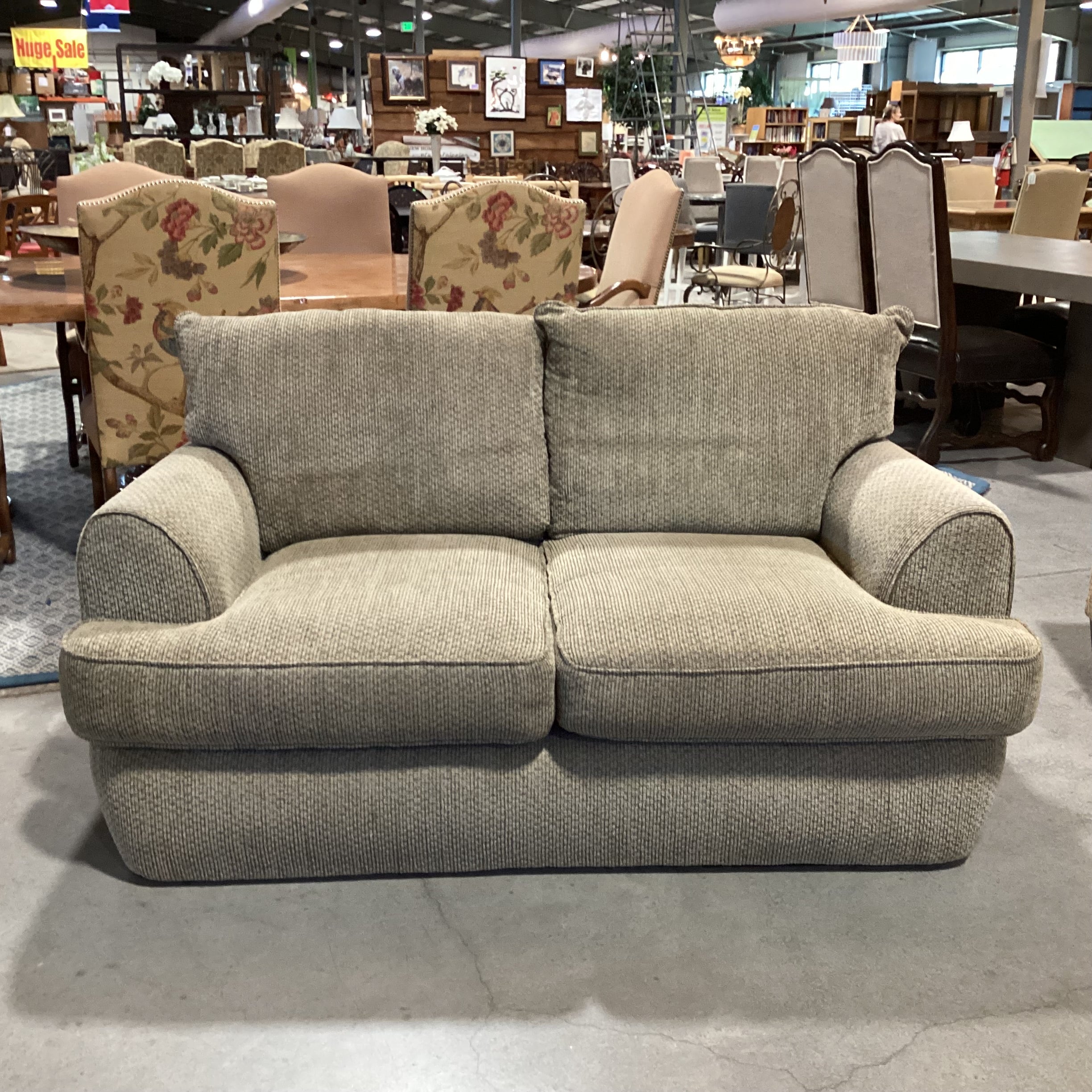 Sage Texture Woven Loveseat Sofa 68"x 44"x 30"