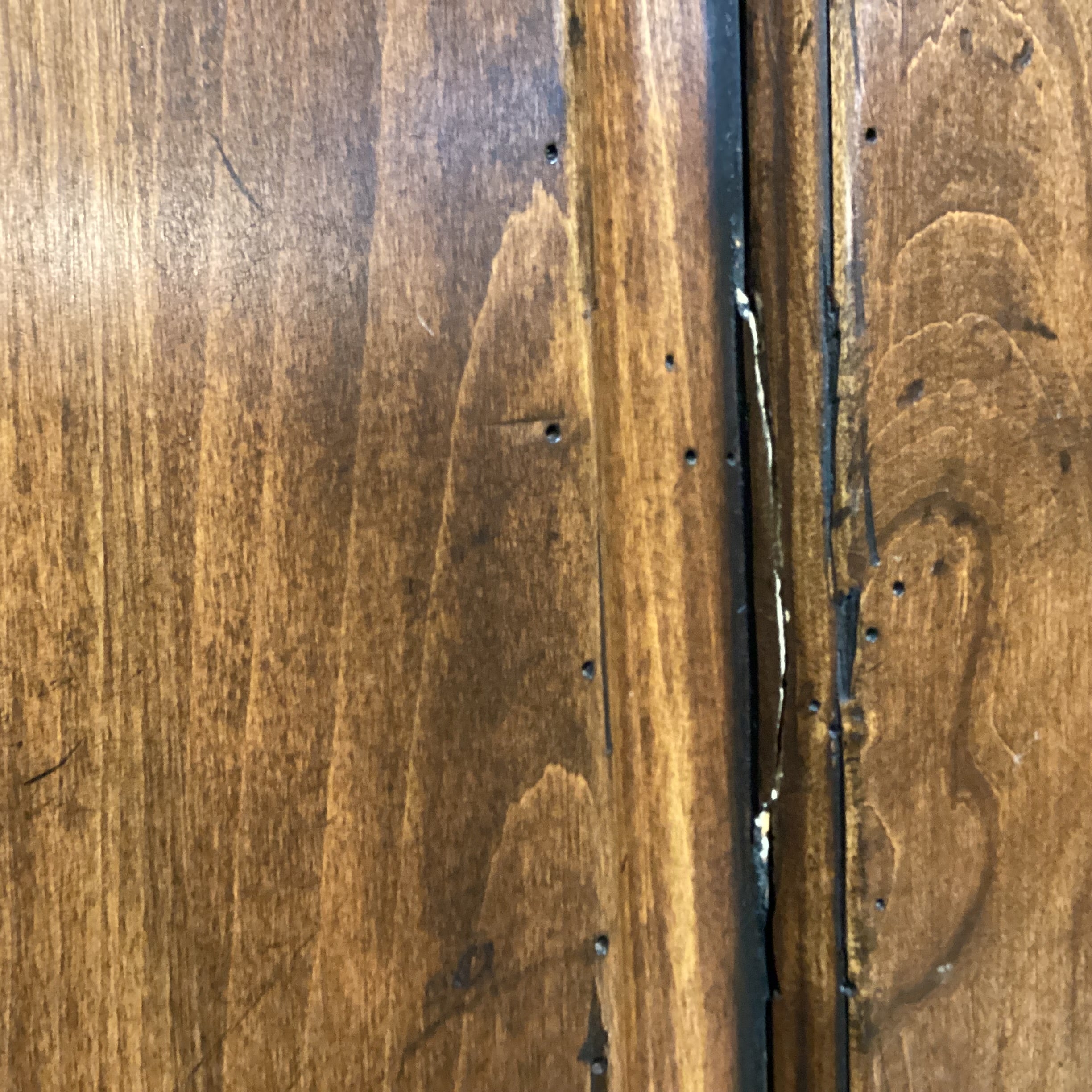 Dark Distressed Finish 2 Door 4 Drawer Armoire 59"x 26"x 85"