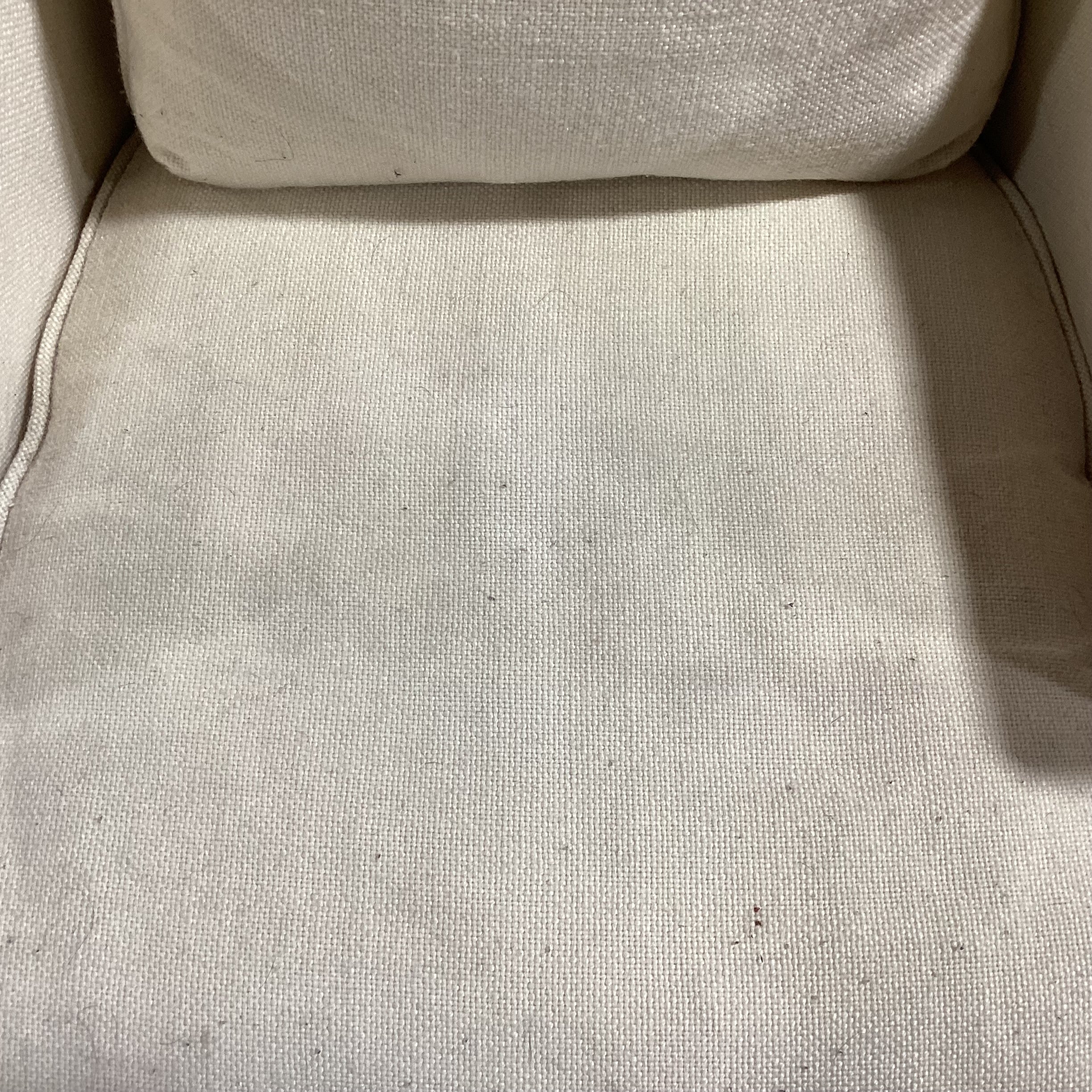 Cream Woven Barrel Style Chair 26"x 31"x 29"