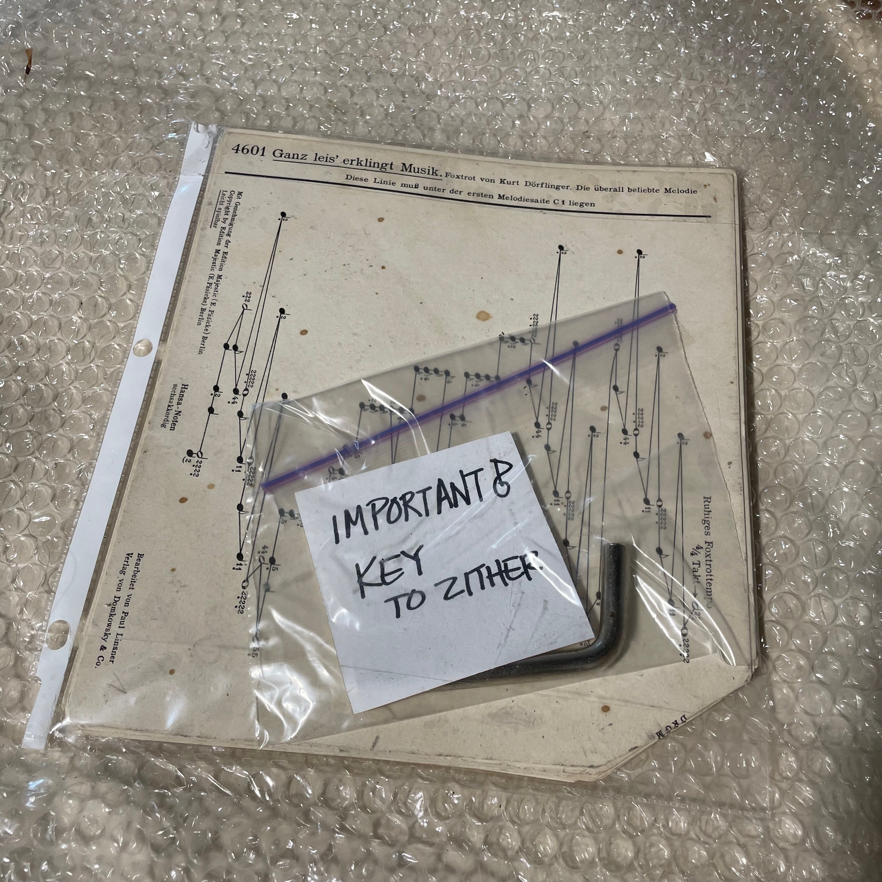 Vintage Jubeltone Konzert Zither Lap Harp 18" x 22"