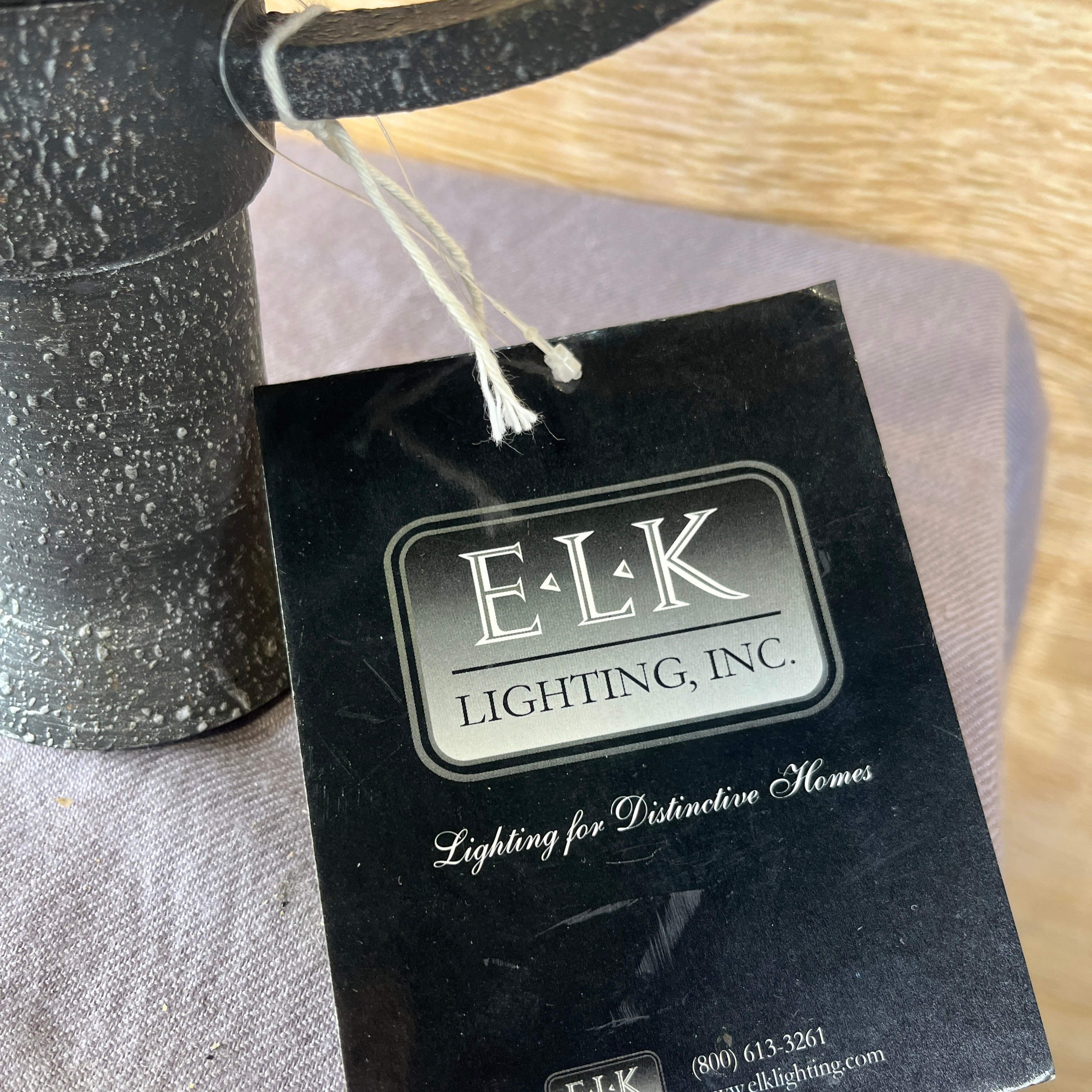 Elk Lighting Marble Candle Lantern Ceiling Pendant 10.5"x 6"x 50"