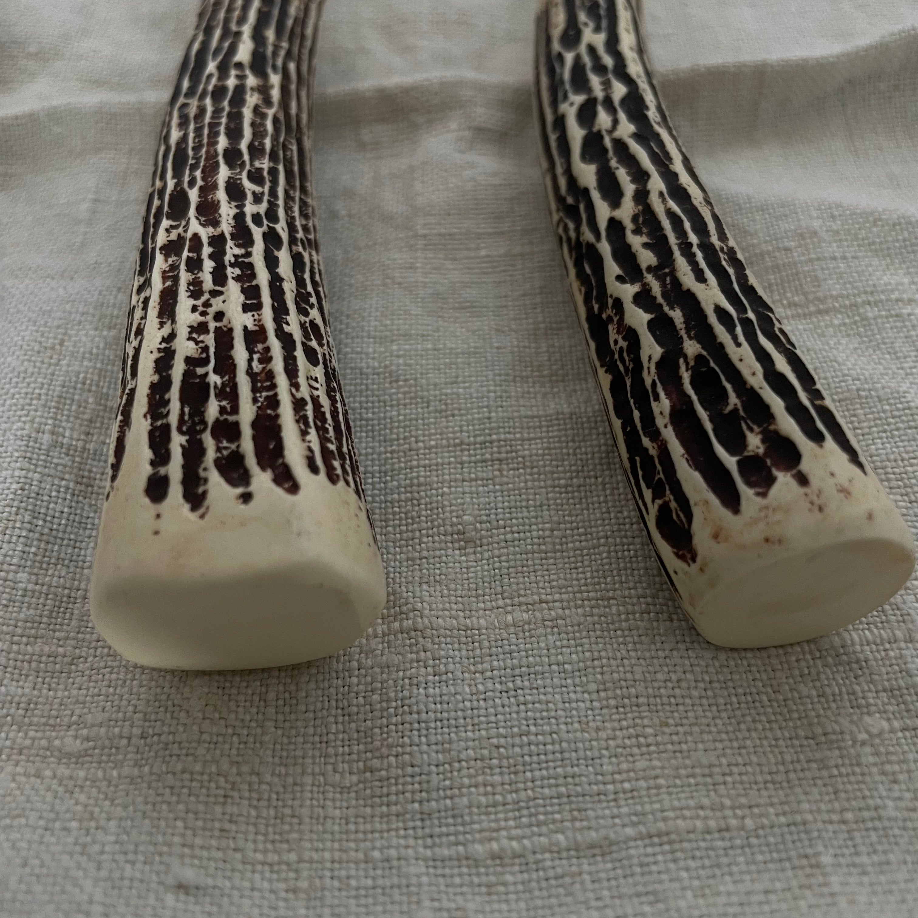 Set of 40 Pieces Zrike Stainless Steel Faux Antler Flatware -Service for 8