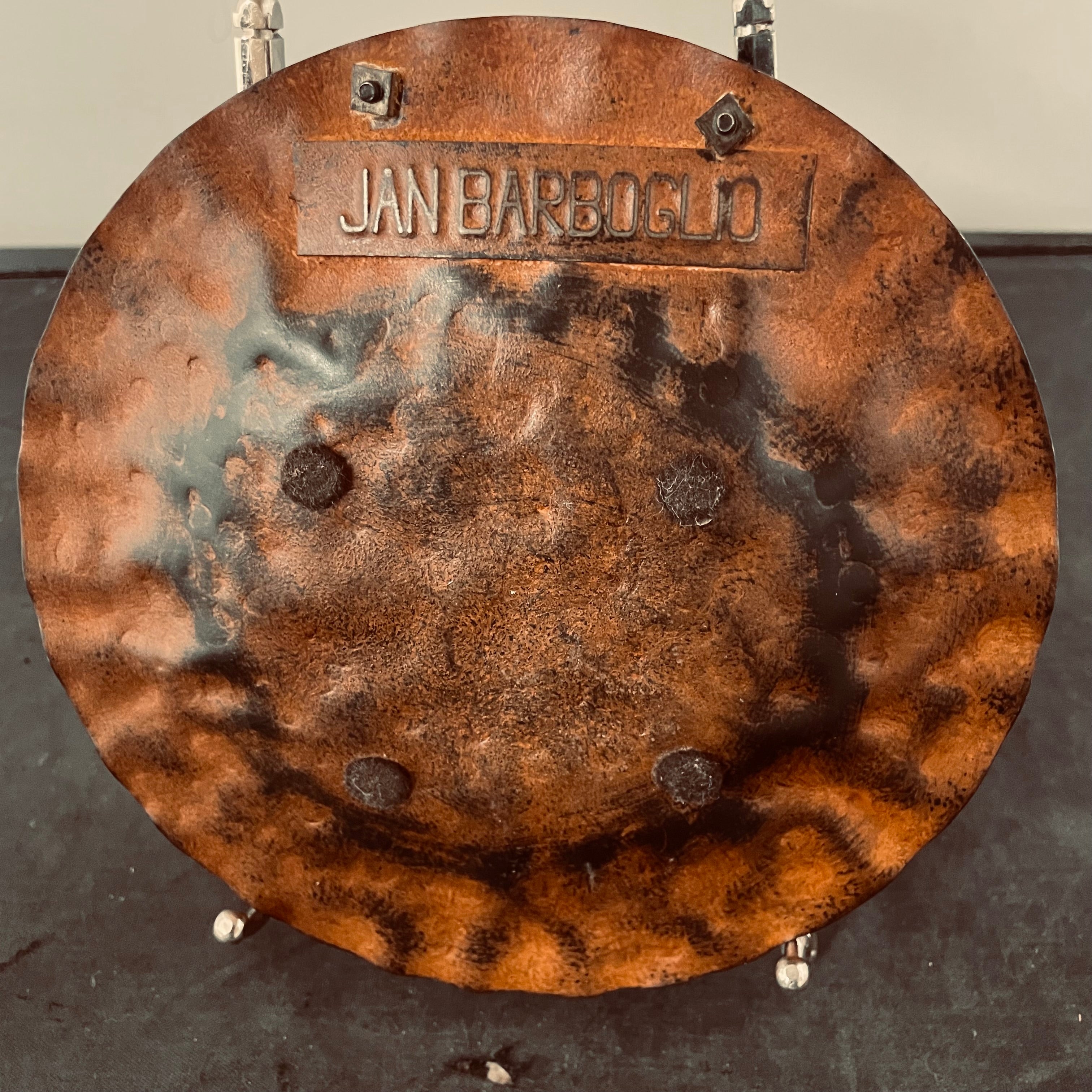 Jan Barboglio Hammered Metal Crown Plate, 7"