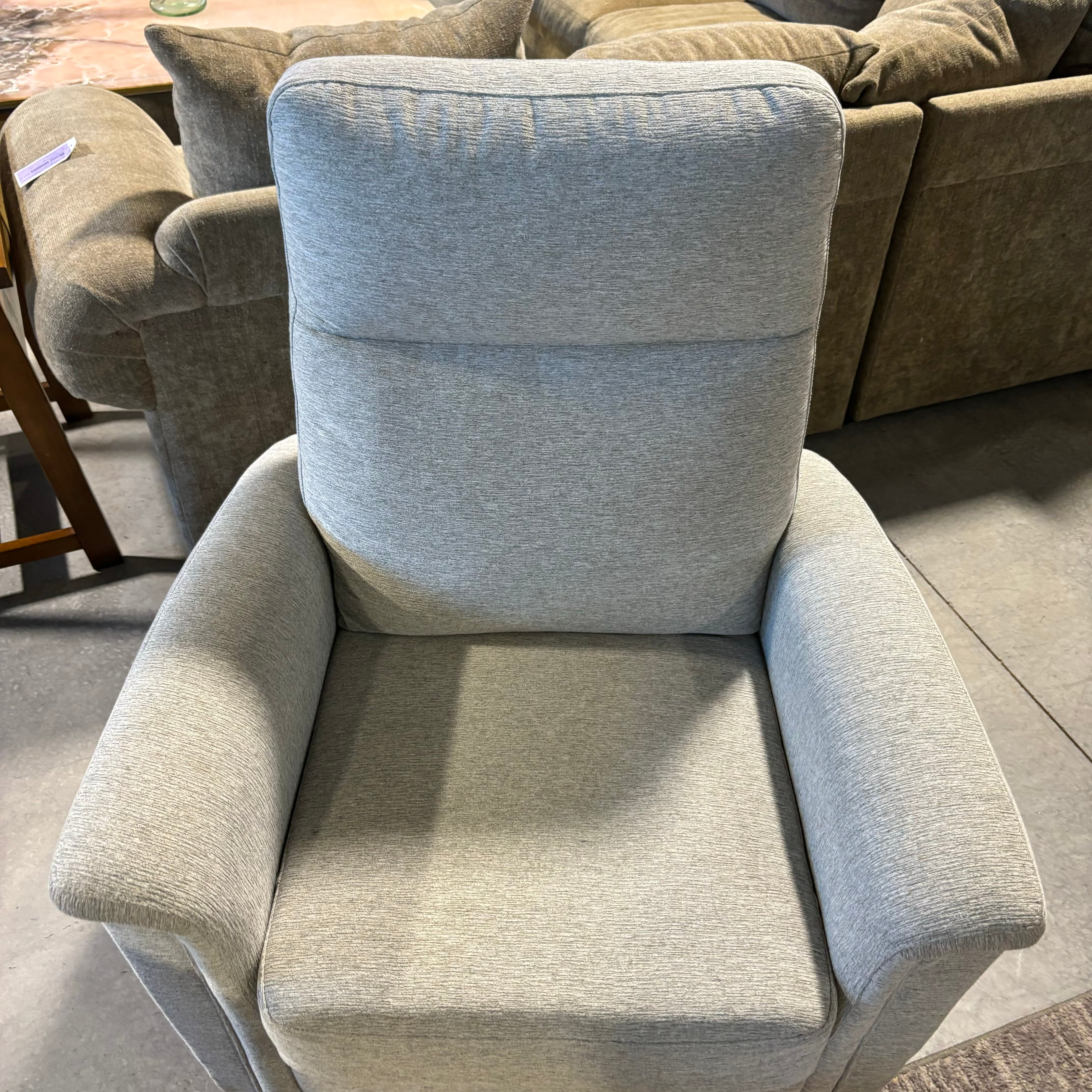 Heather Grey Recliner Chair 36"x 36" to 62"x 41"