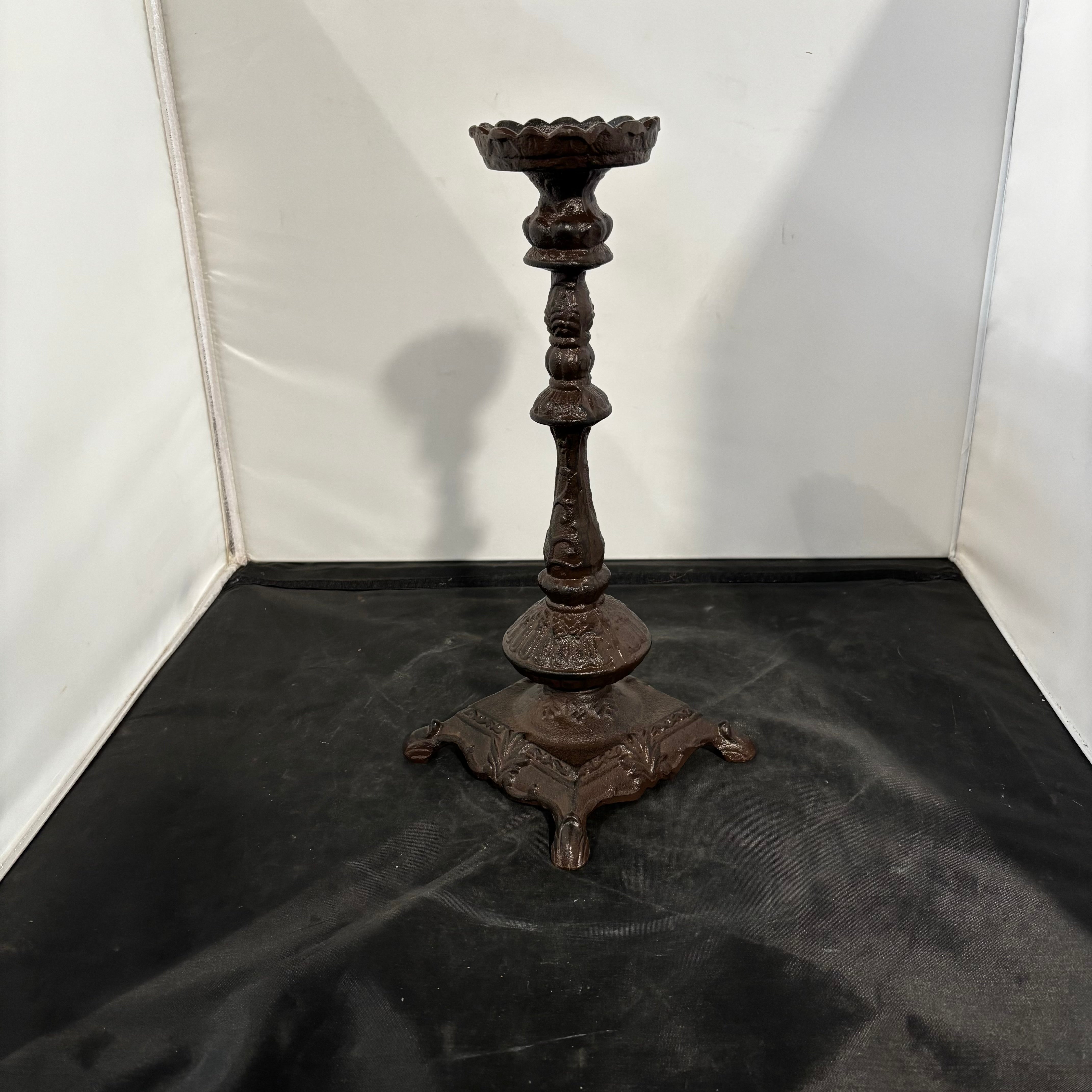 Foundry Iron Candlestick 6"x 14.5"