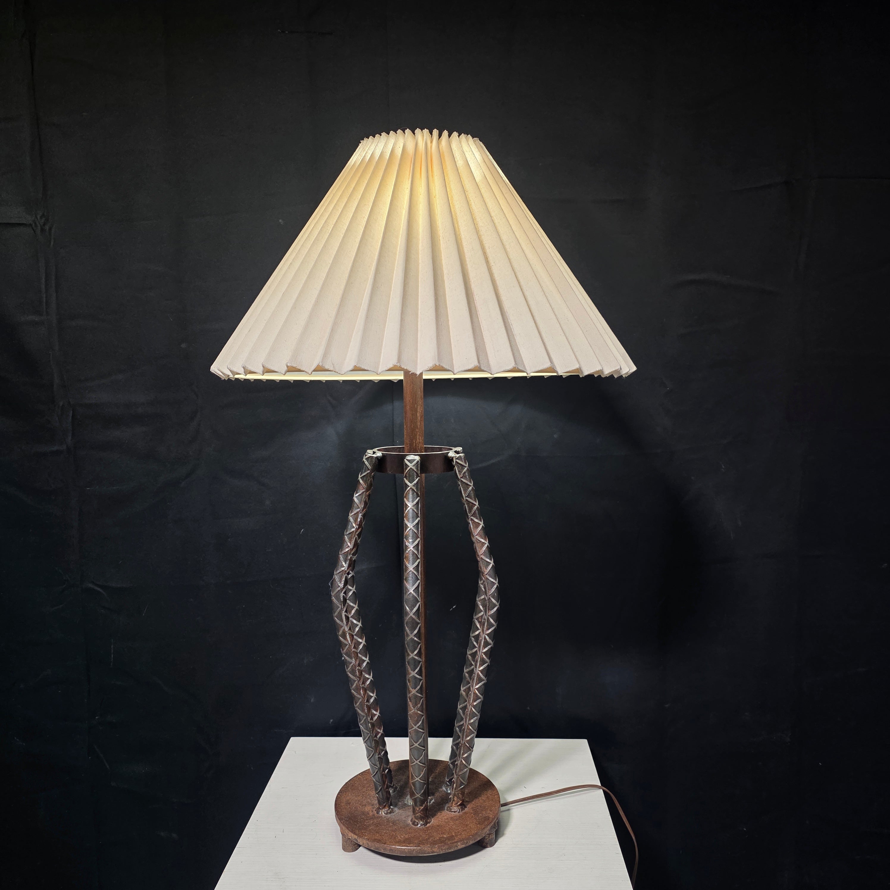 Industrial Rebar Heavy Table Lamp 21"Dx36"