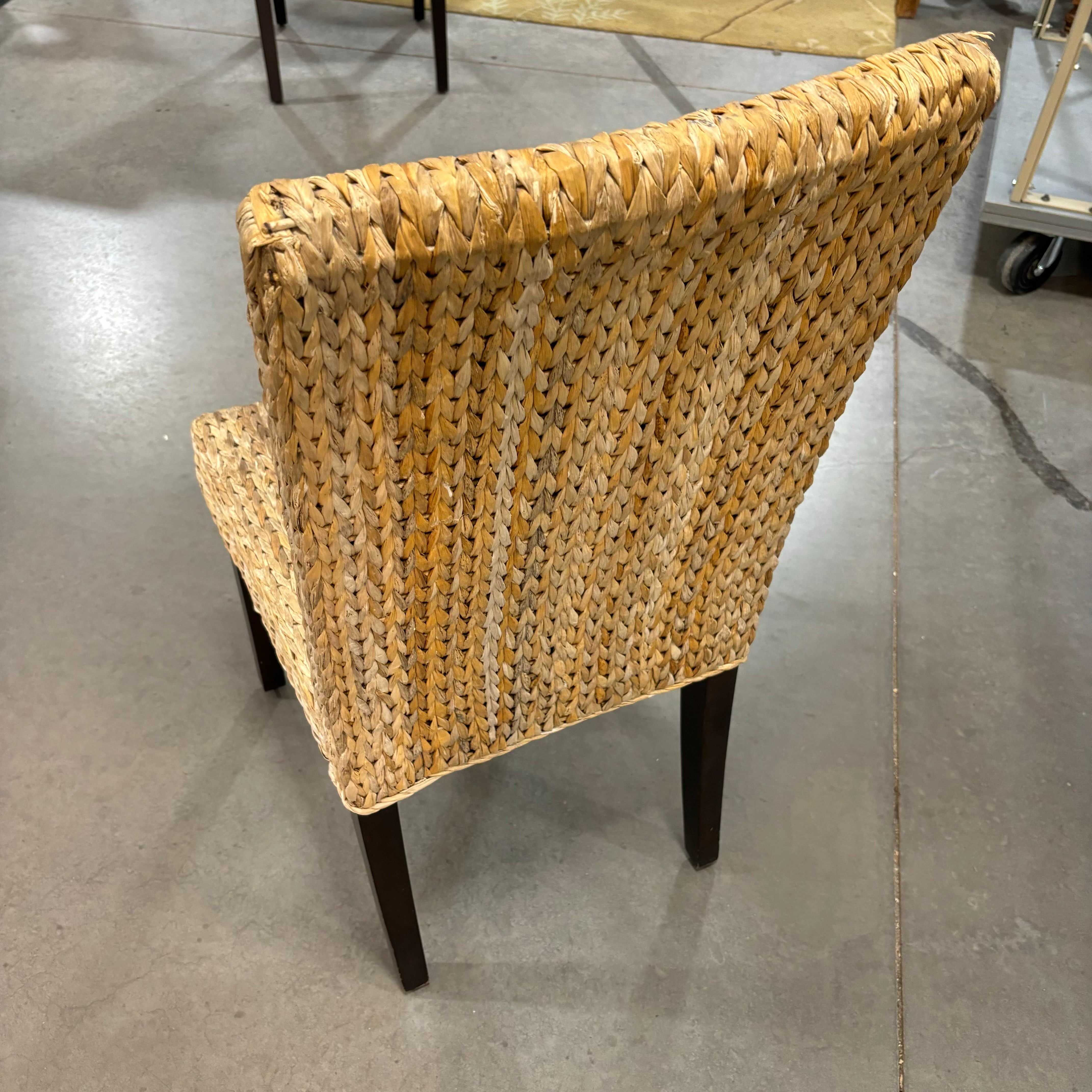 Pottery Barn Seagrass Highback Dining Chair 19"x 22"x 40"