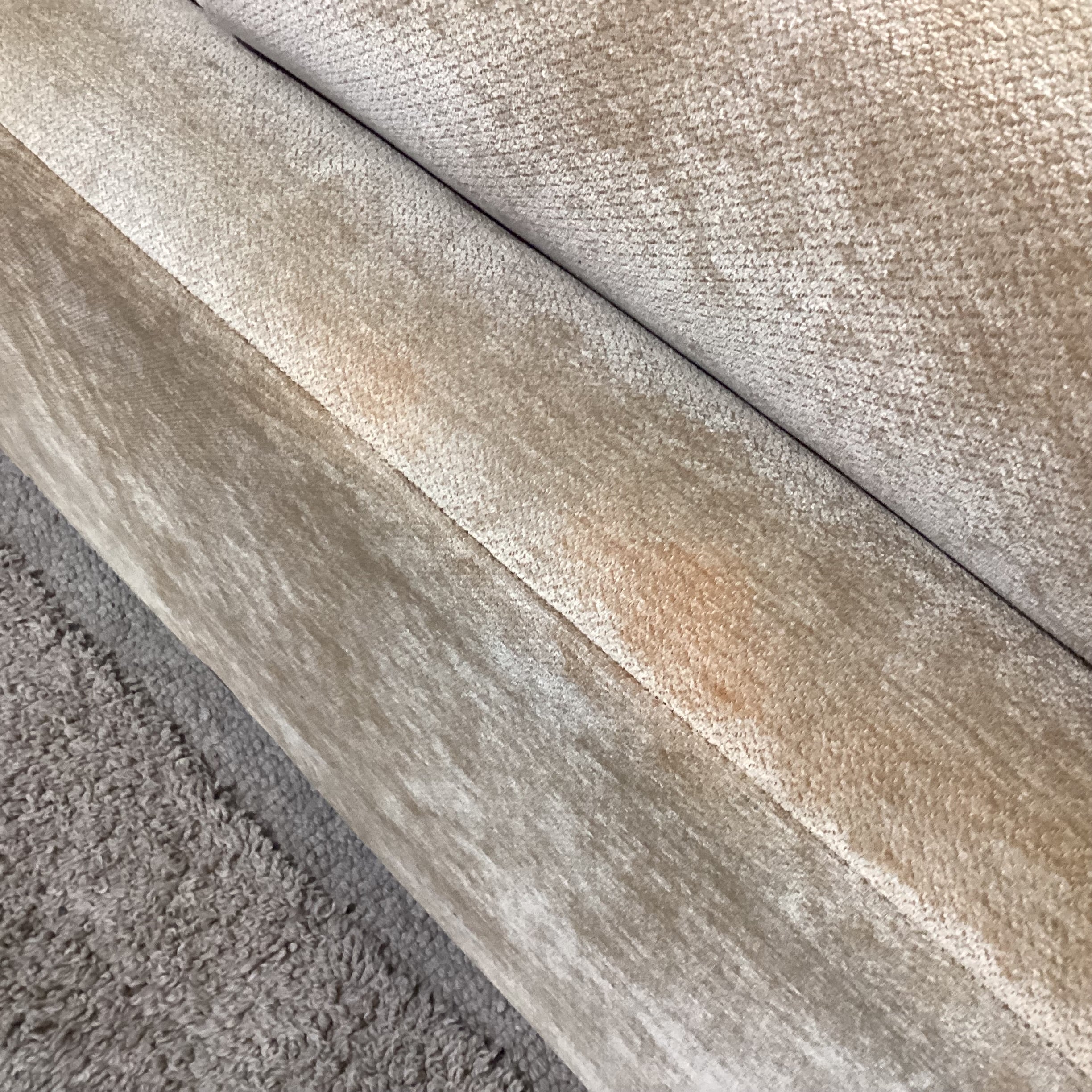Golden Chenille Woven with Wood Base 3 Piece with End Chaises Sectional 84"x 121"x 84"x 37"x 28"
