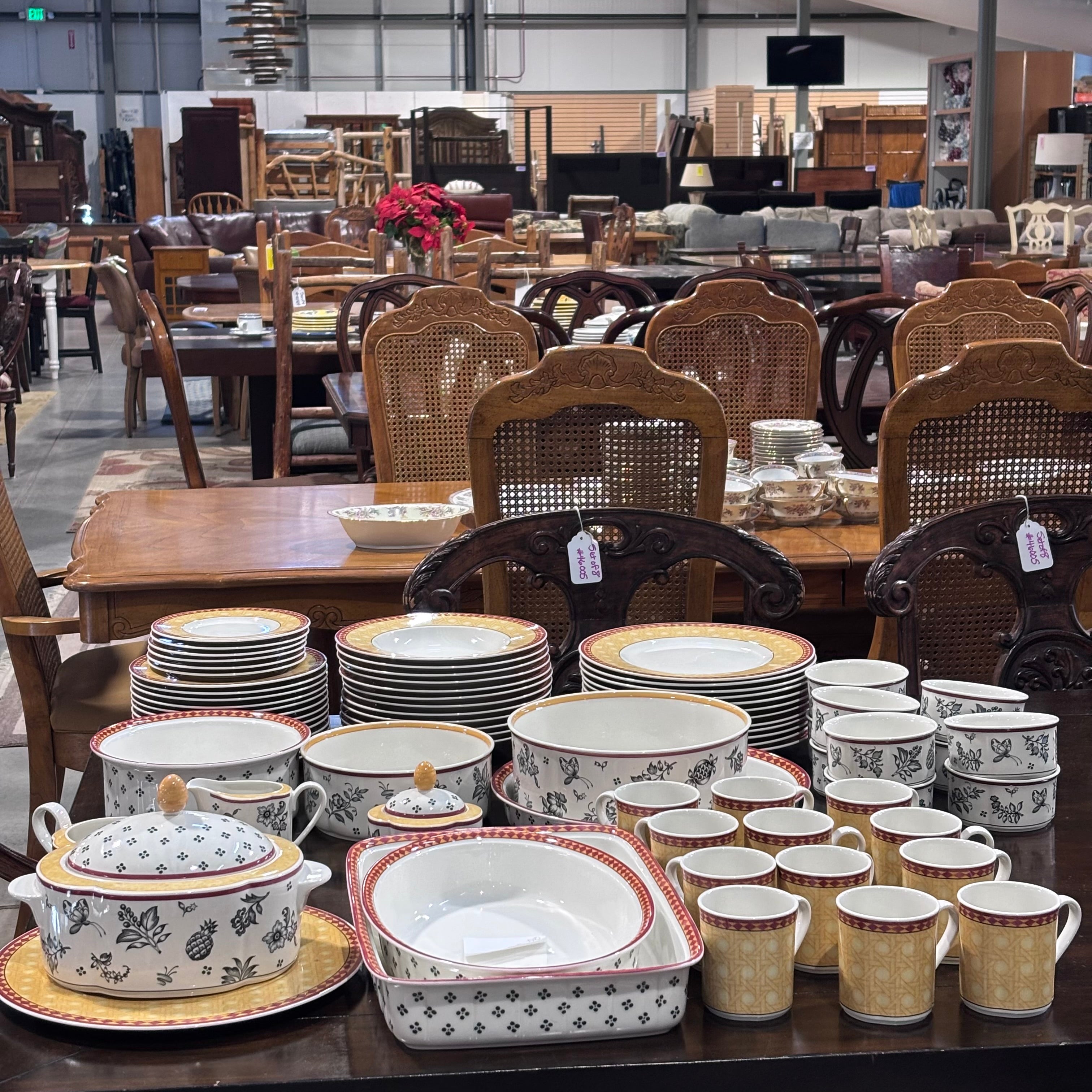 75 Piece Set Vintage Villeroy & Boch Saffron Switch Plantation Dinnerware Set