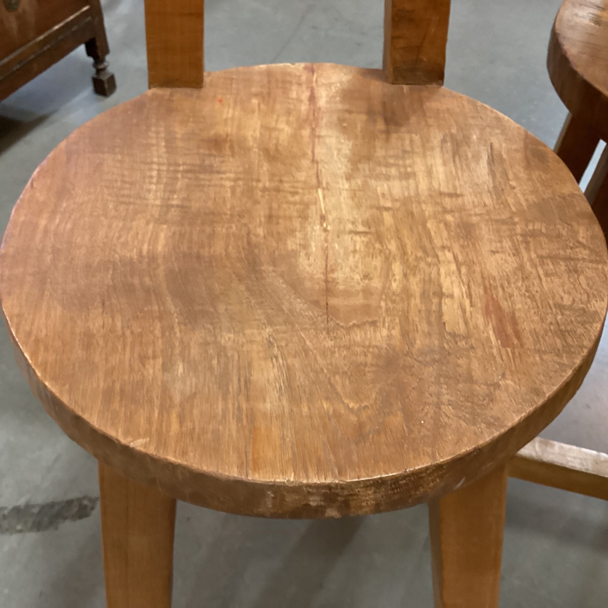 SET of 4 Hand Crafted Solid Wood Barstools 25.5"