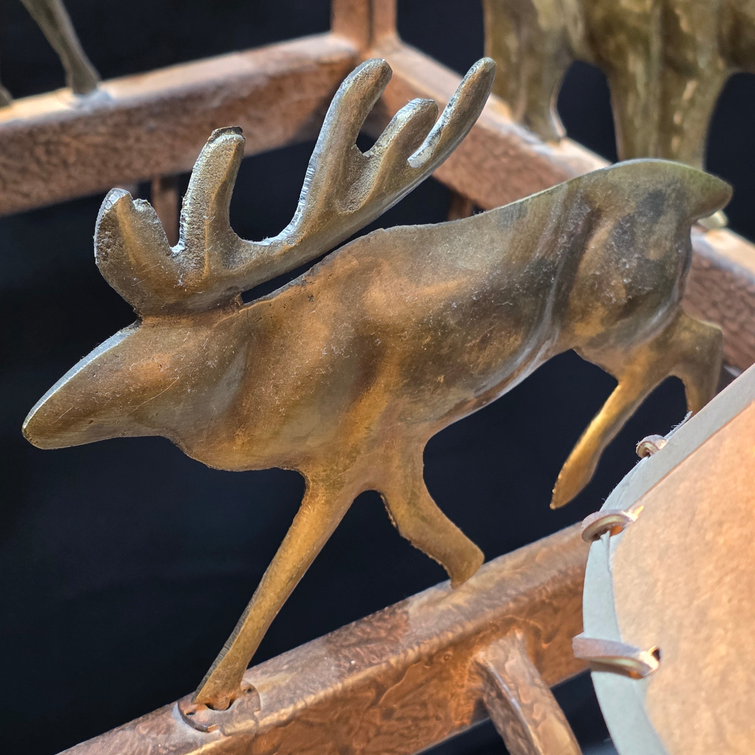 Iron Moose Kitchen Island Pot Hanger Chandelier 50"x33"x22"