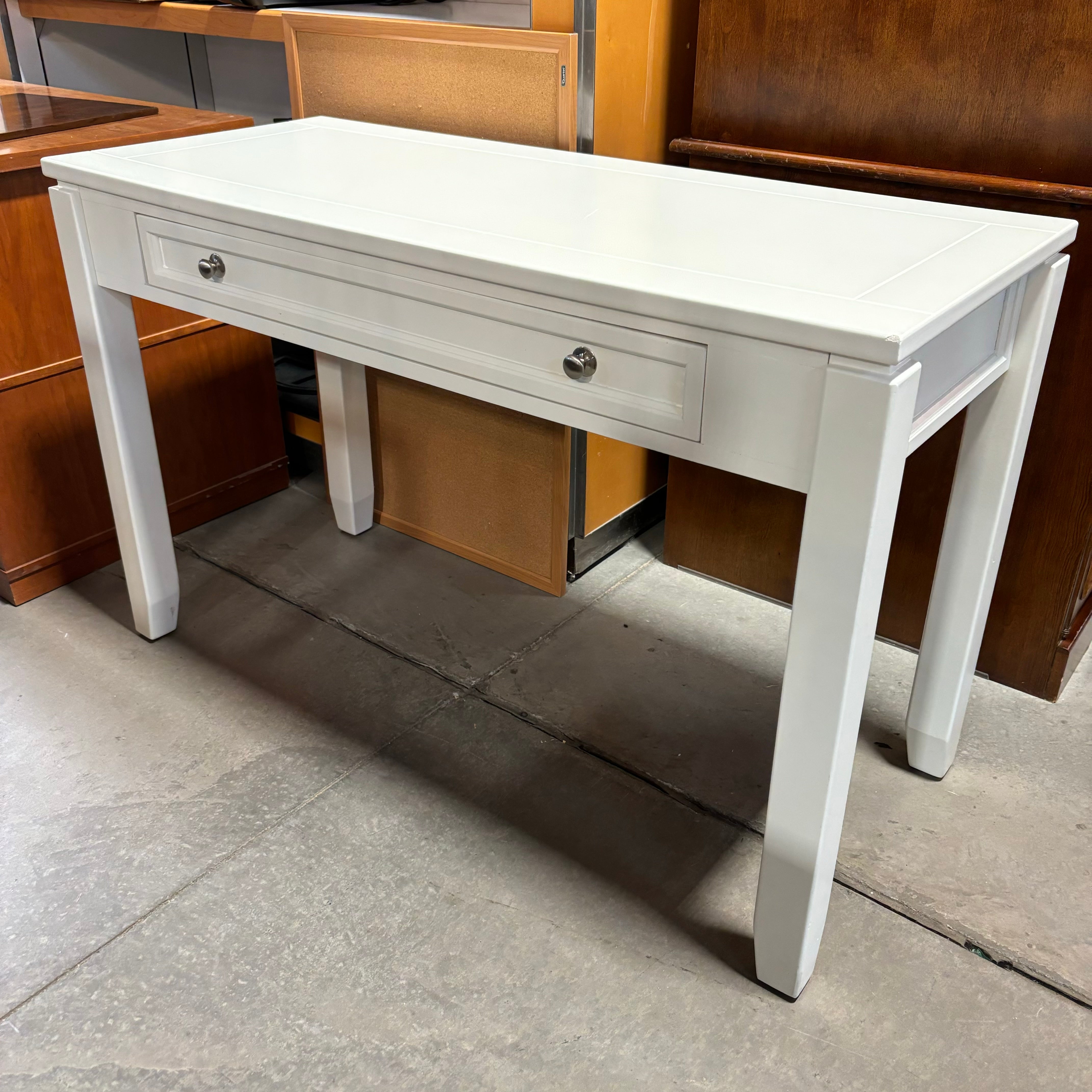 Orange Wood Style Laminate & Steel Multi Surface L Shaped Desk 55.5"x 45.5"x 39.5"