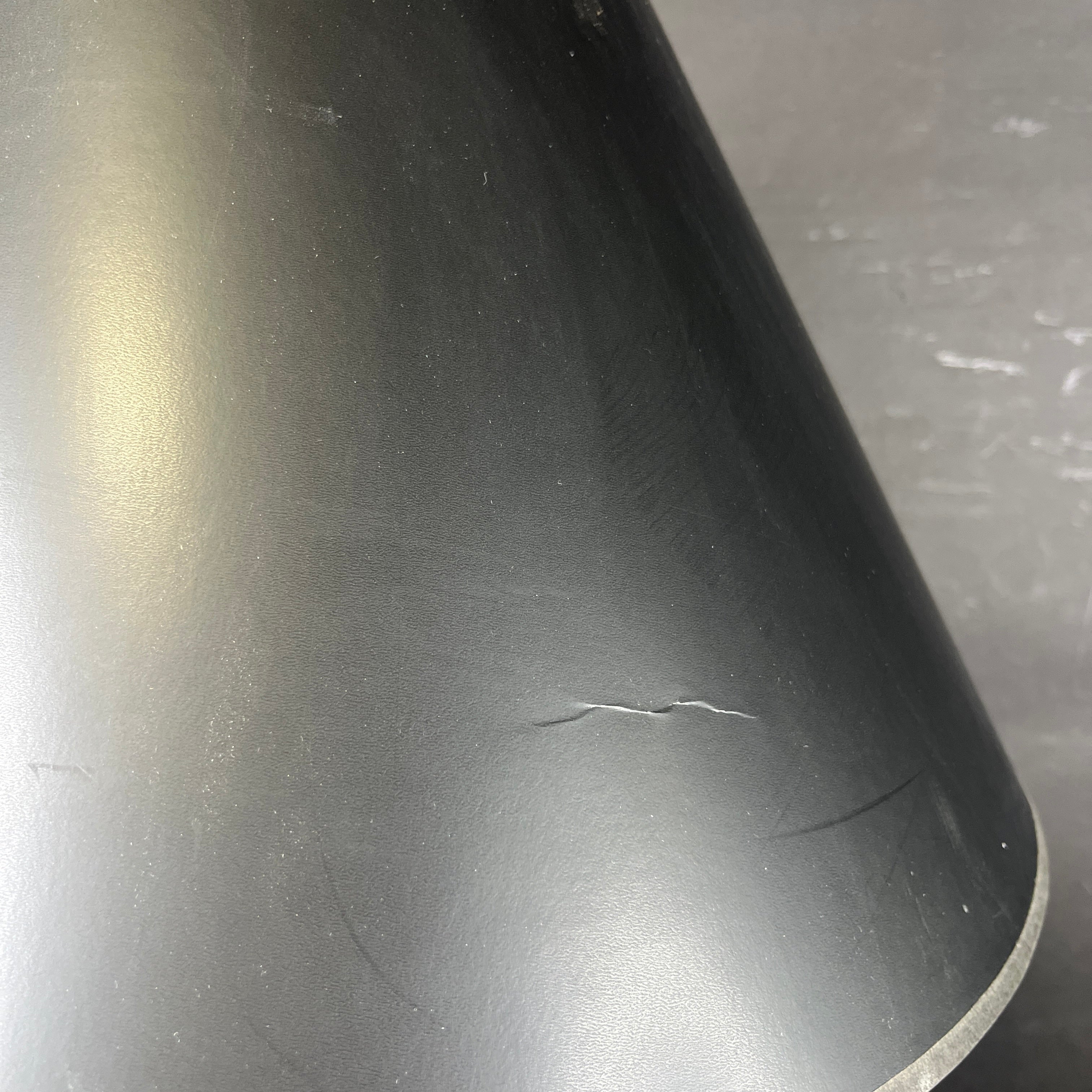 Vintage Double Sided Hand Painted Black and Gold Lovers Metal Vase with Shade Table Lamp 18” Diameter @ Shade x 25”