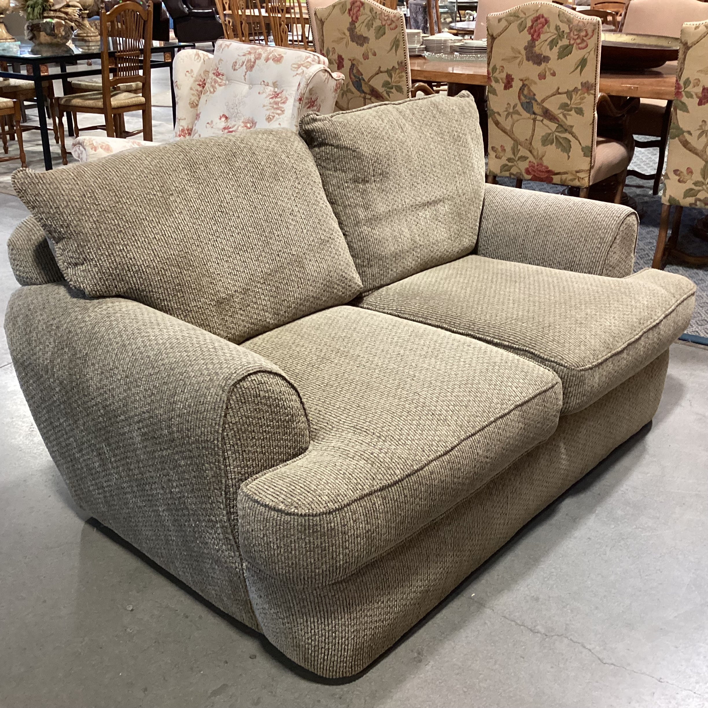 Sage Texture Woven Loveseat Sofa 68"x 44"x 30"