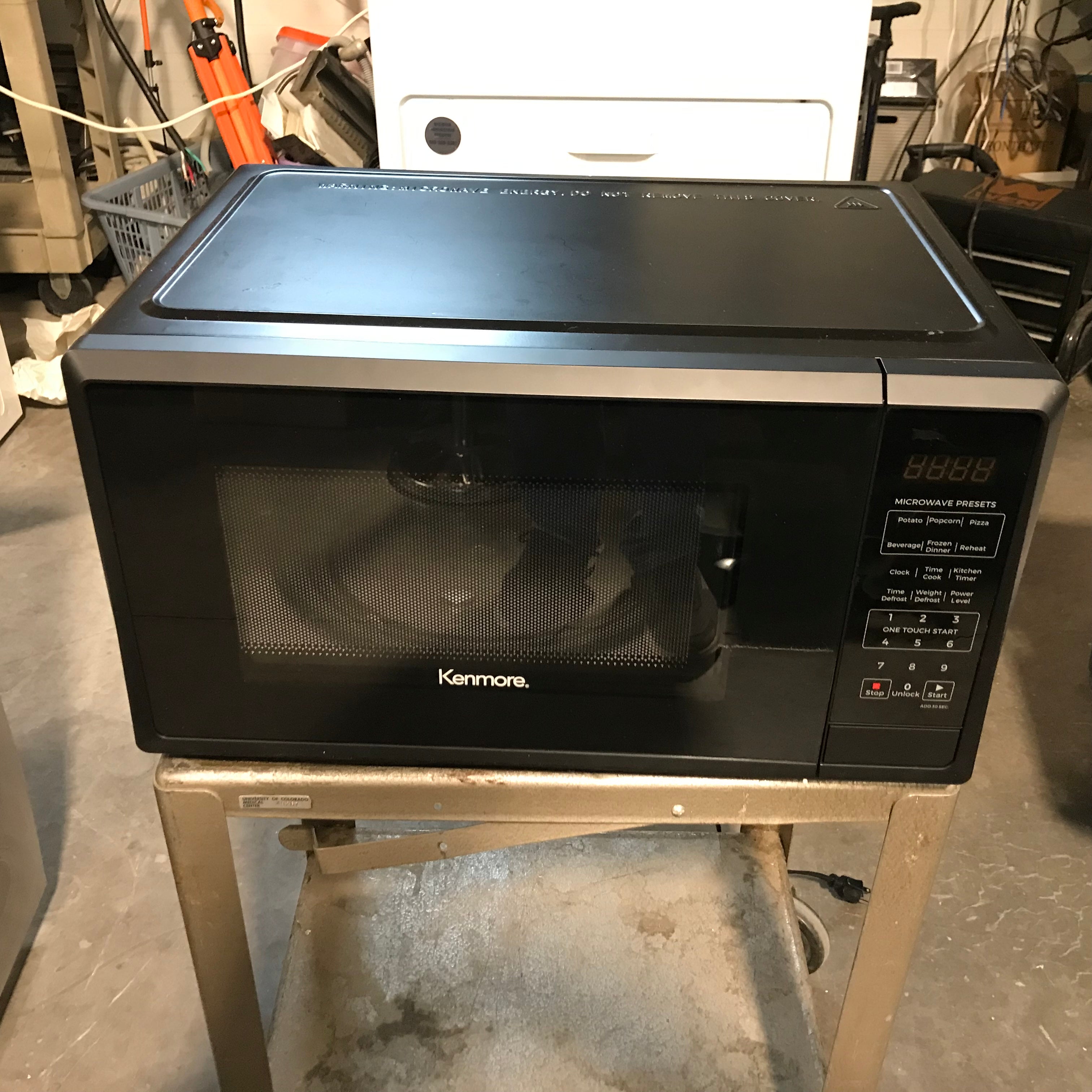 Kenmore Black Counter Top Microwave 21"x 15"x 11"