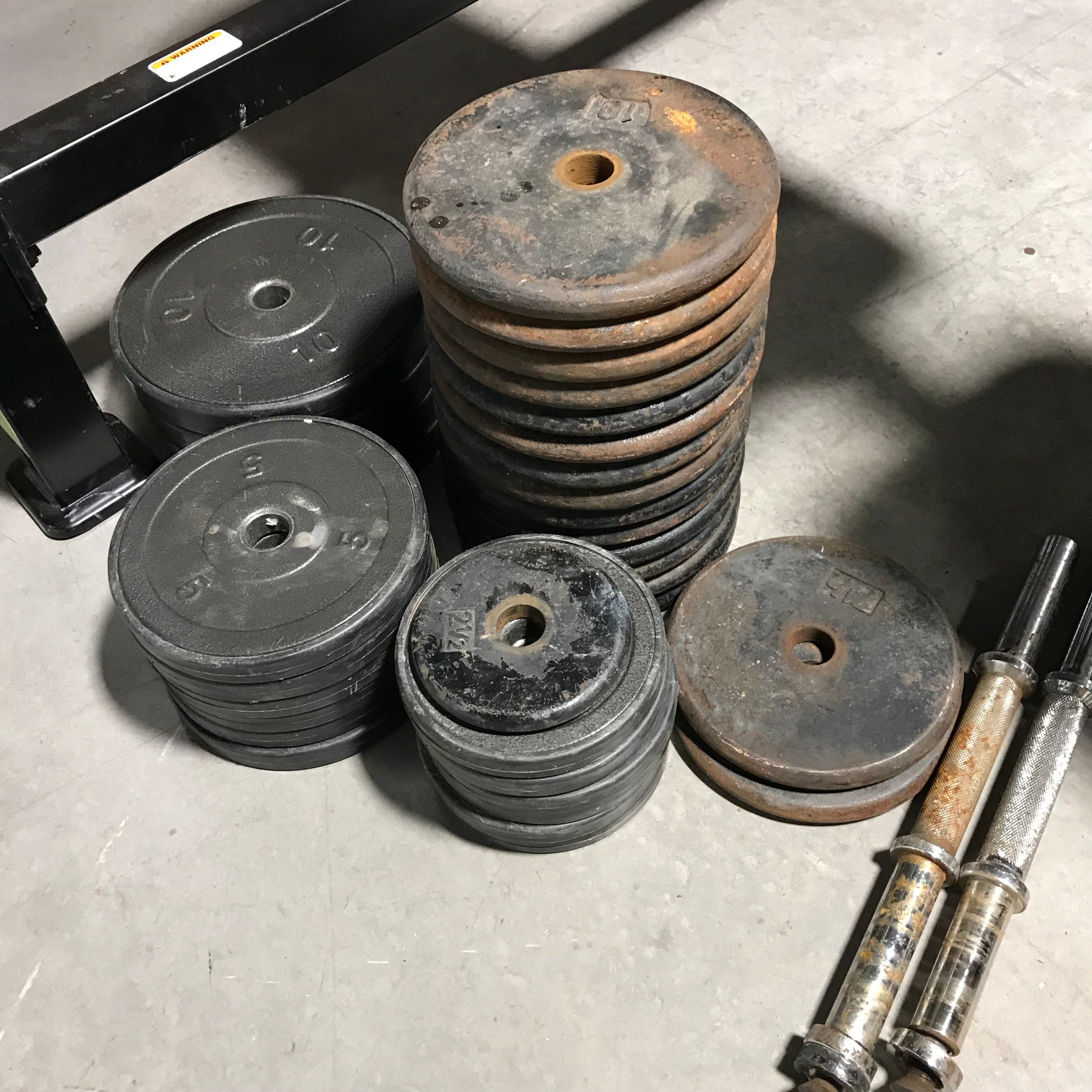 Marcy Bench Press/ Bars And Weights