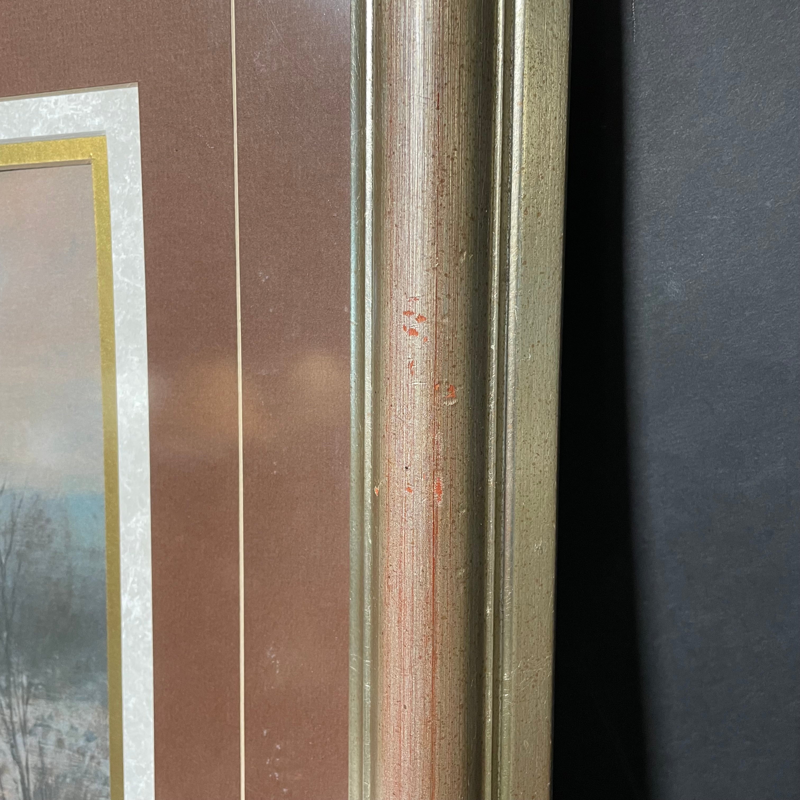 G. Harvey Signed Limited Edition "Times Remembered" Print In Silver Plexiglass Frame 34" x 24"