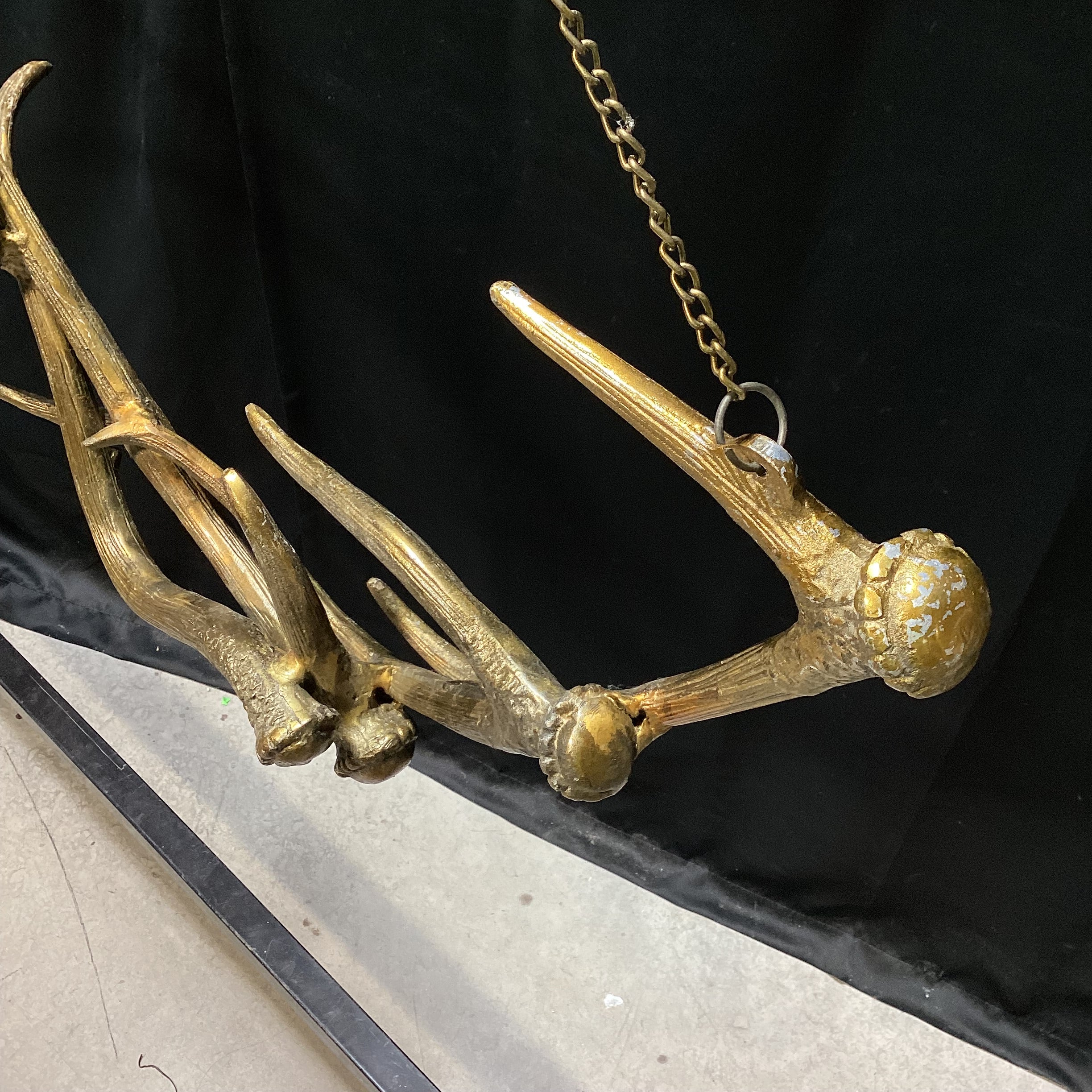 Faux Antler Aluminum Cast Hanging Art (2) 43" x 65"