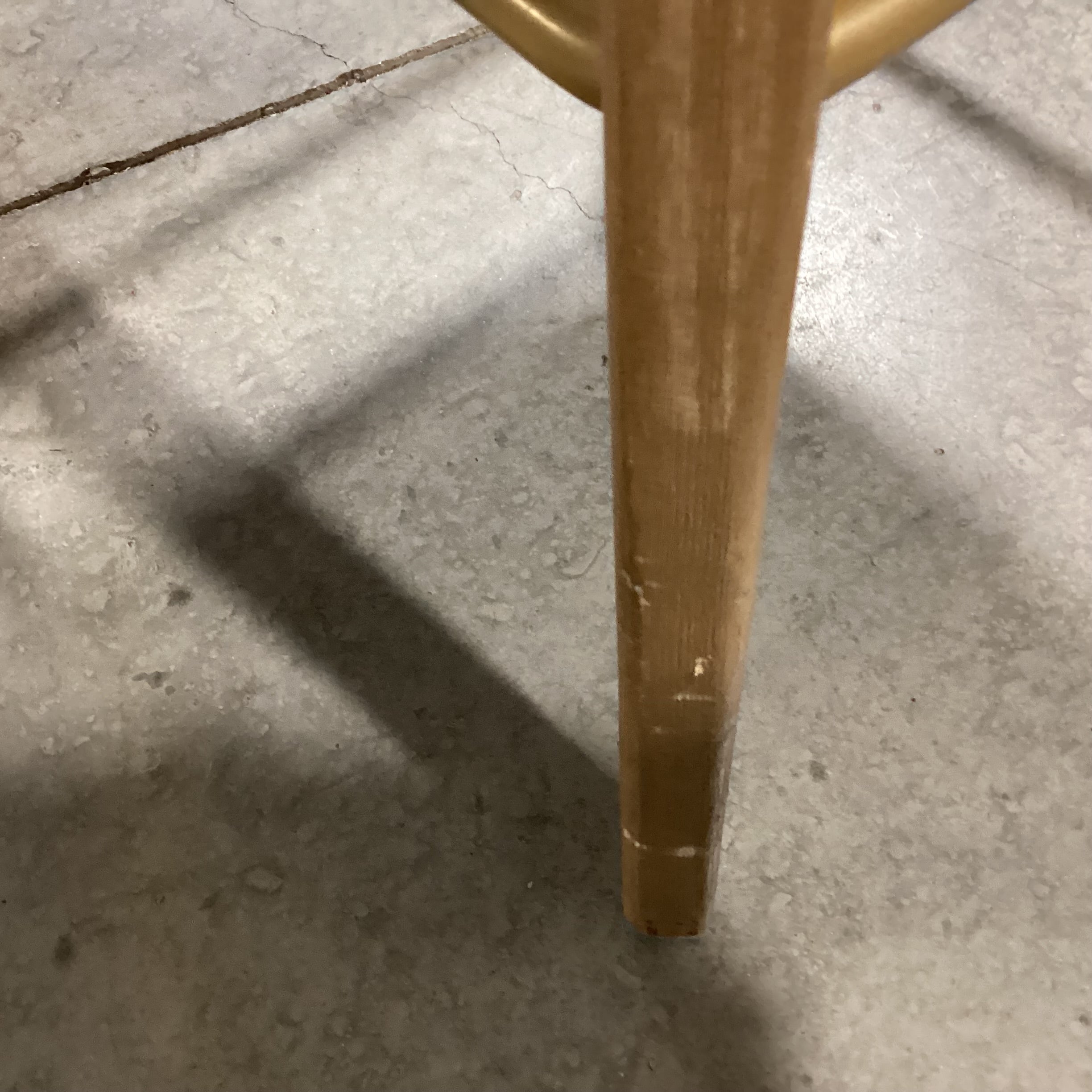 Faux Leather & Light Wood Swivel Barstool 26"