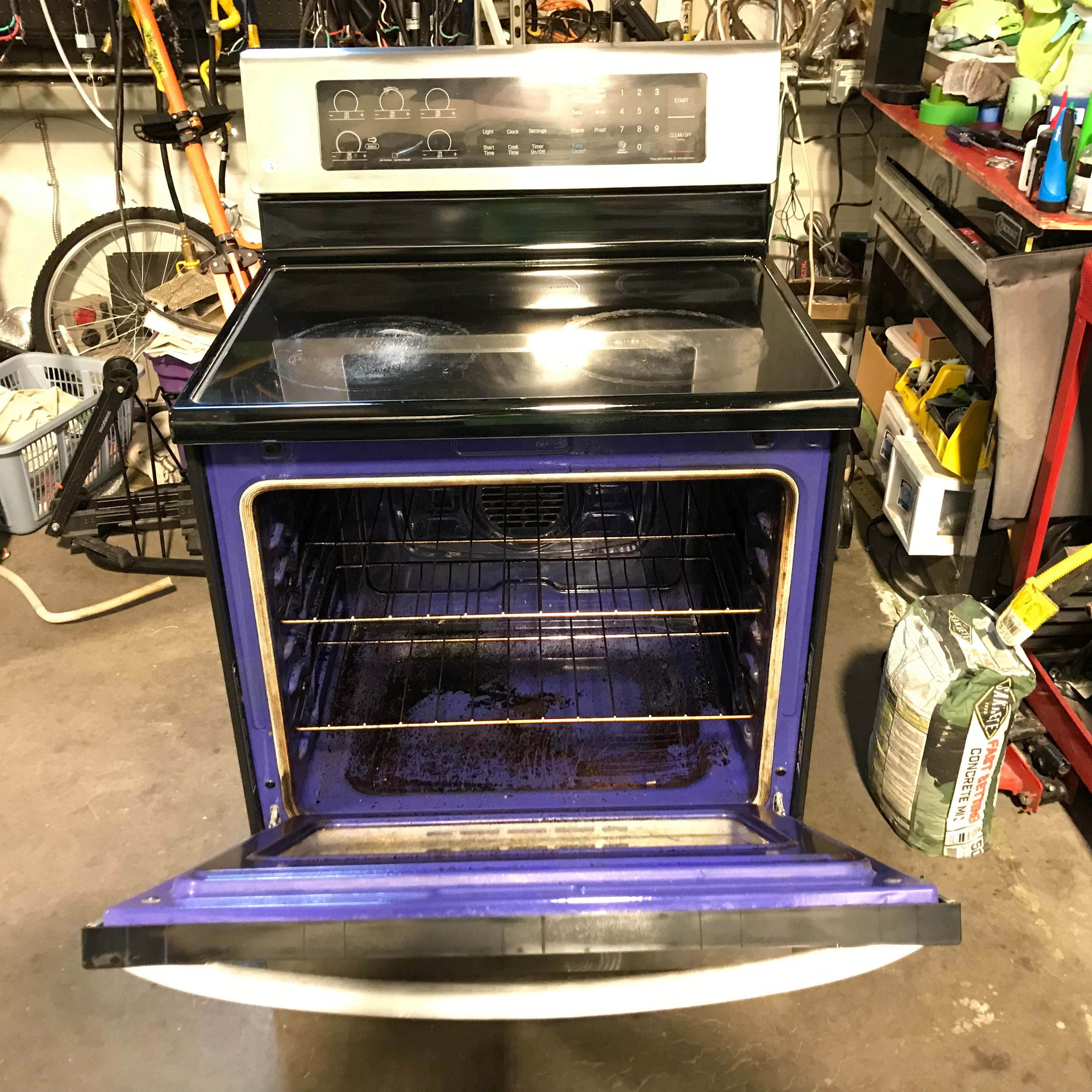 LG Stainless Steel 4 Burners, Warmer, Glass Top Electric Range 30"x 25"x 47"