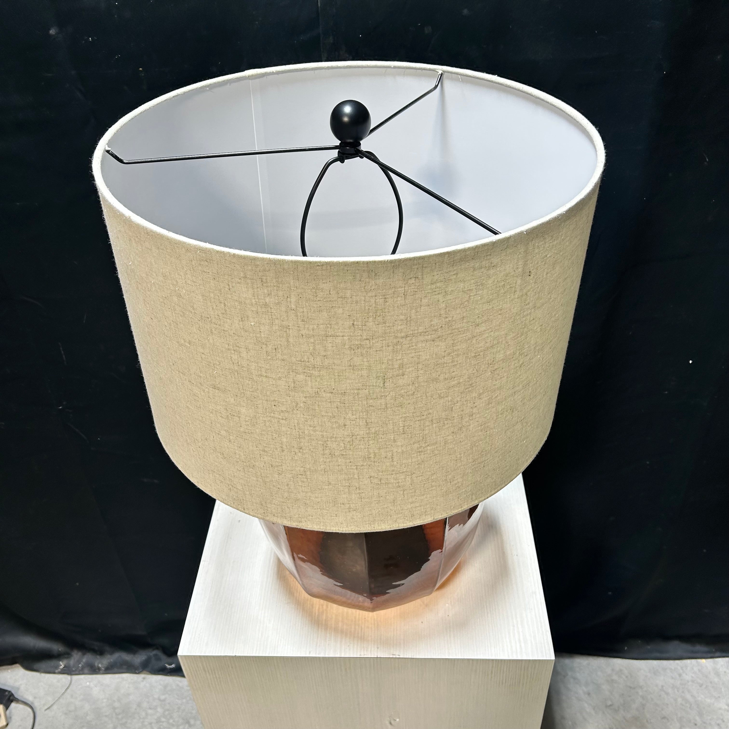 Ashley Bainmore Brown Glass Table Lamp 19"x 28"