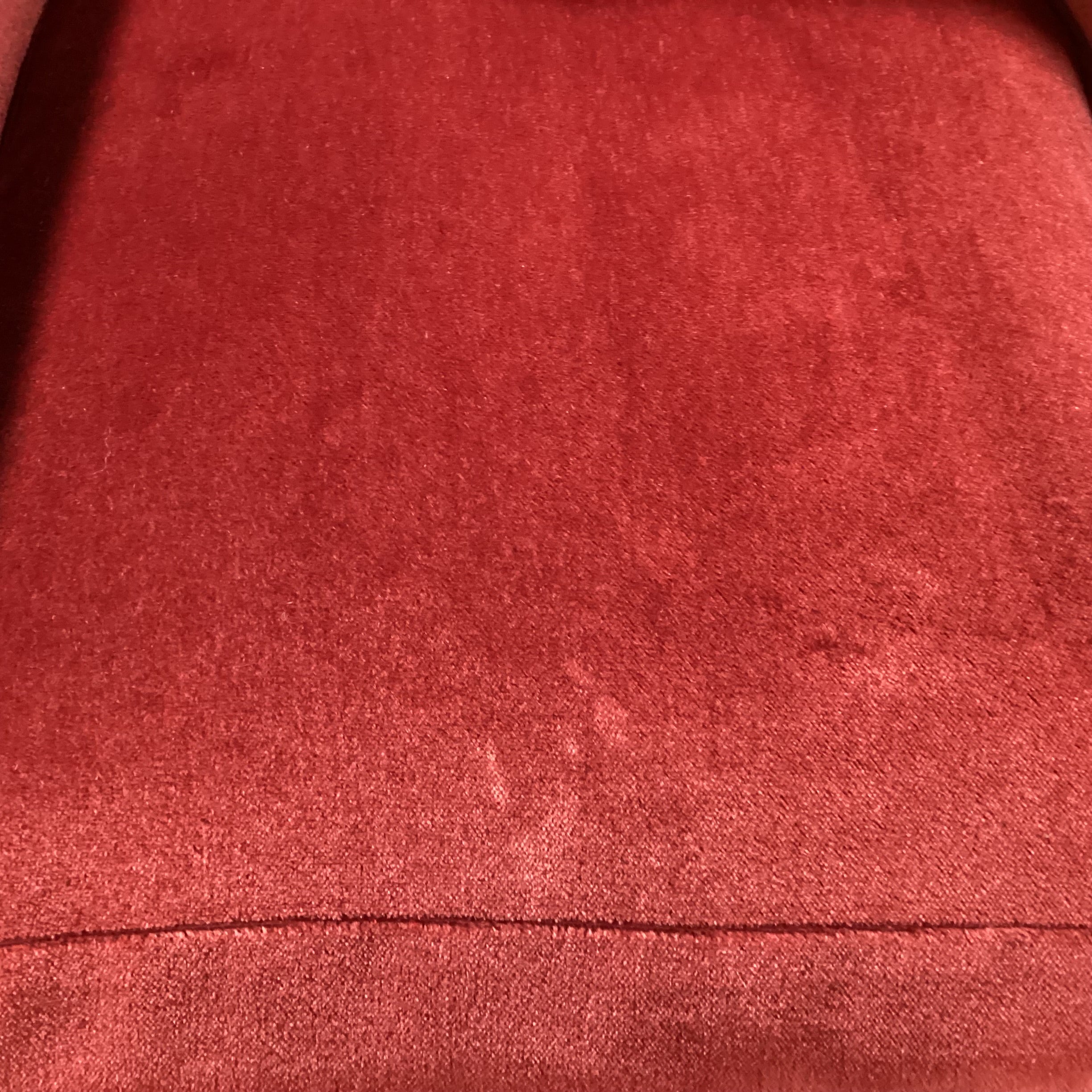 Art Deco Style Red Mohair Swivel Down Mix Chair 34"x 34"x 35"