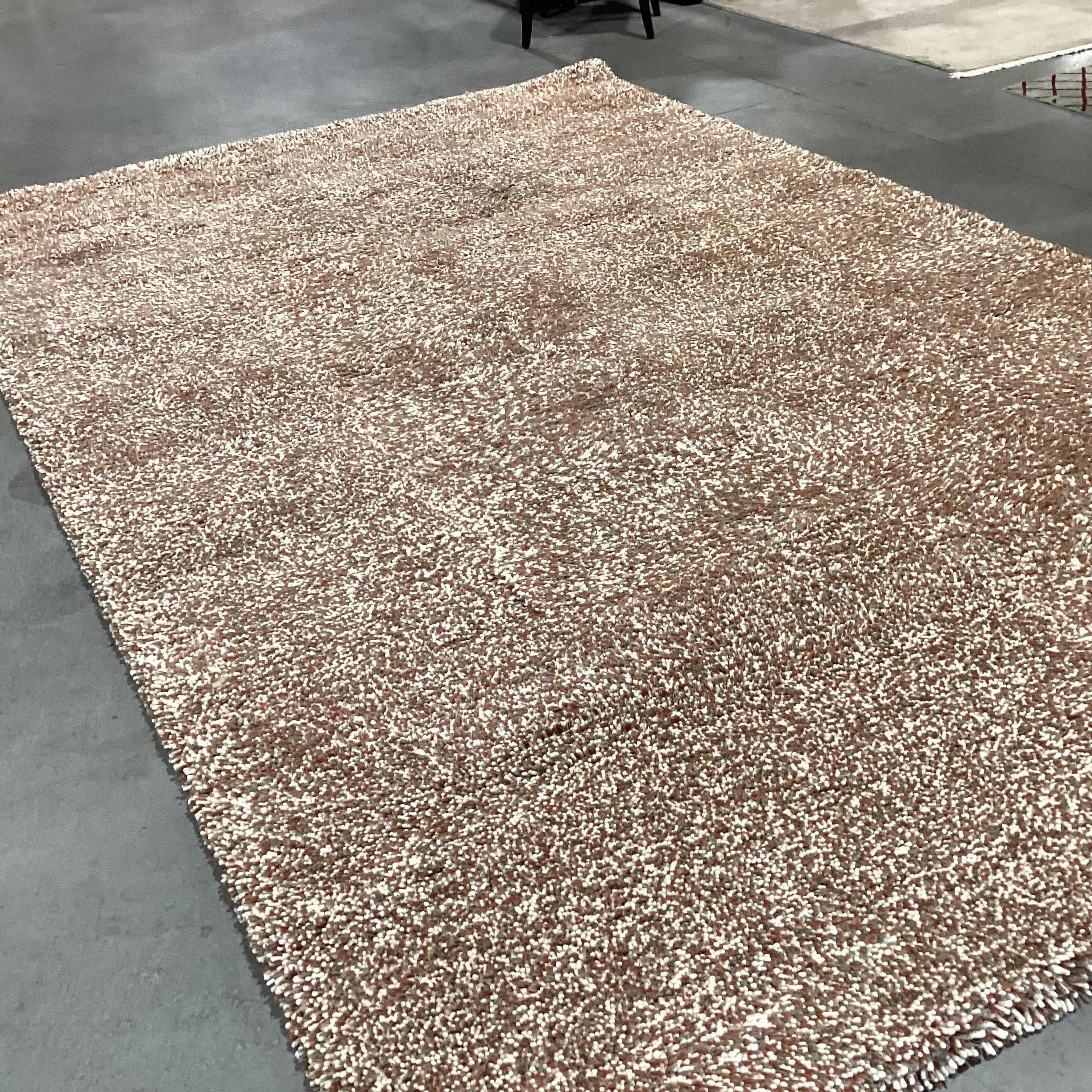 SAVNIK Sofia White Sage Henna Yarn Pile 100% Skein Dyed Wool Custom Rug 8'x 13'