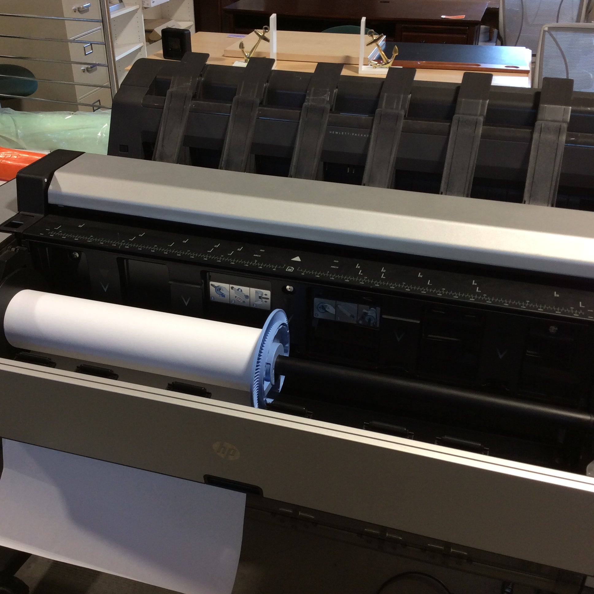 HP DesignJet T3500 Printer 55" x 32" x 44"