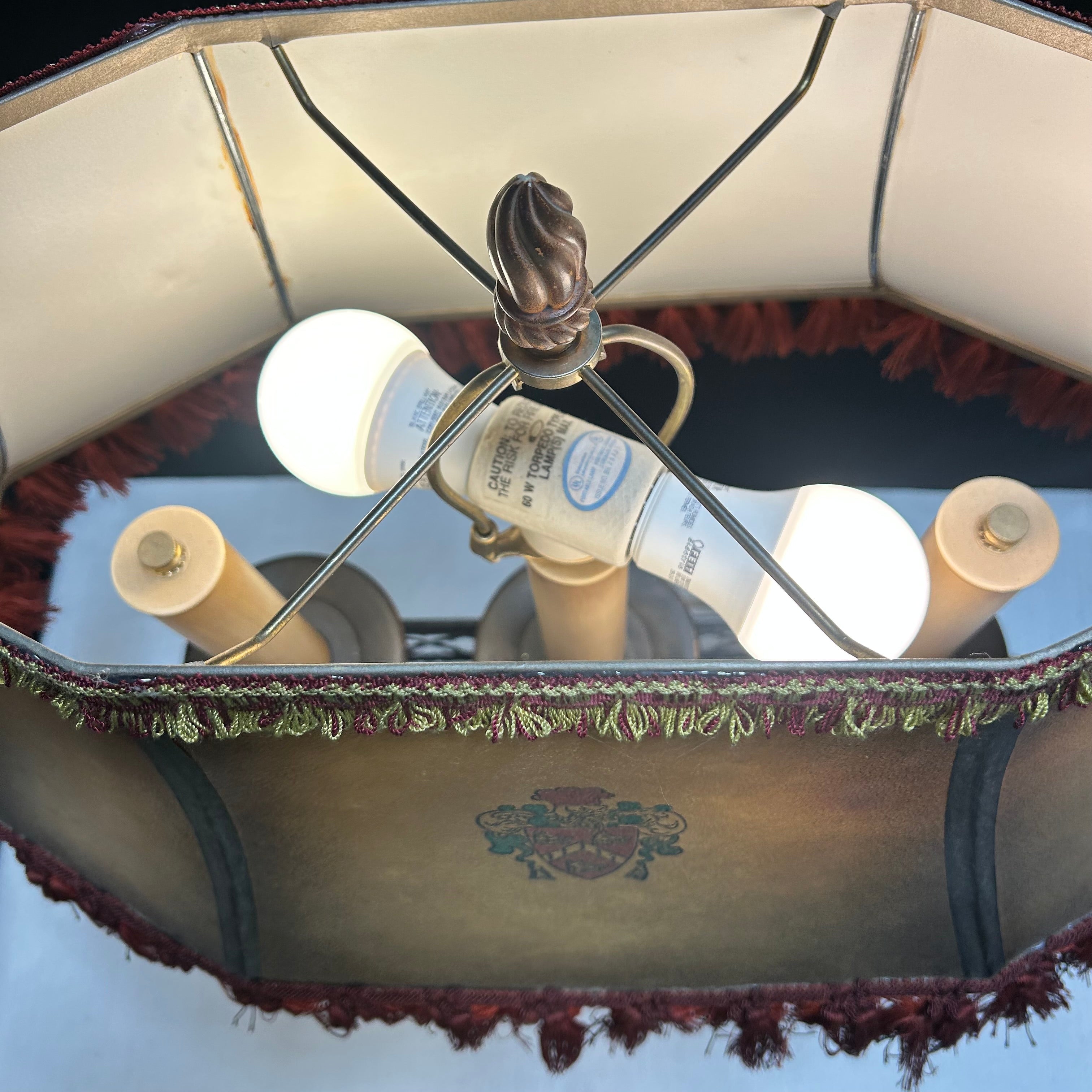 Antique Fine Art 2 Light Table Lamp 22"x 12"x 29"