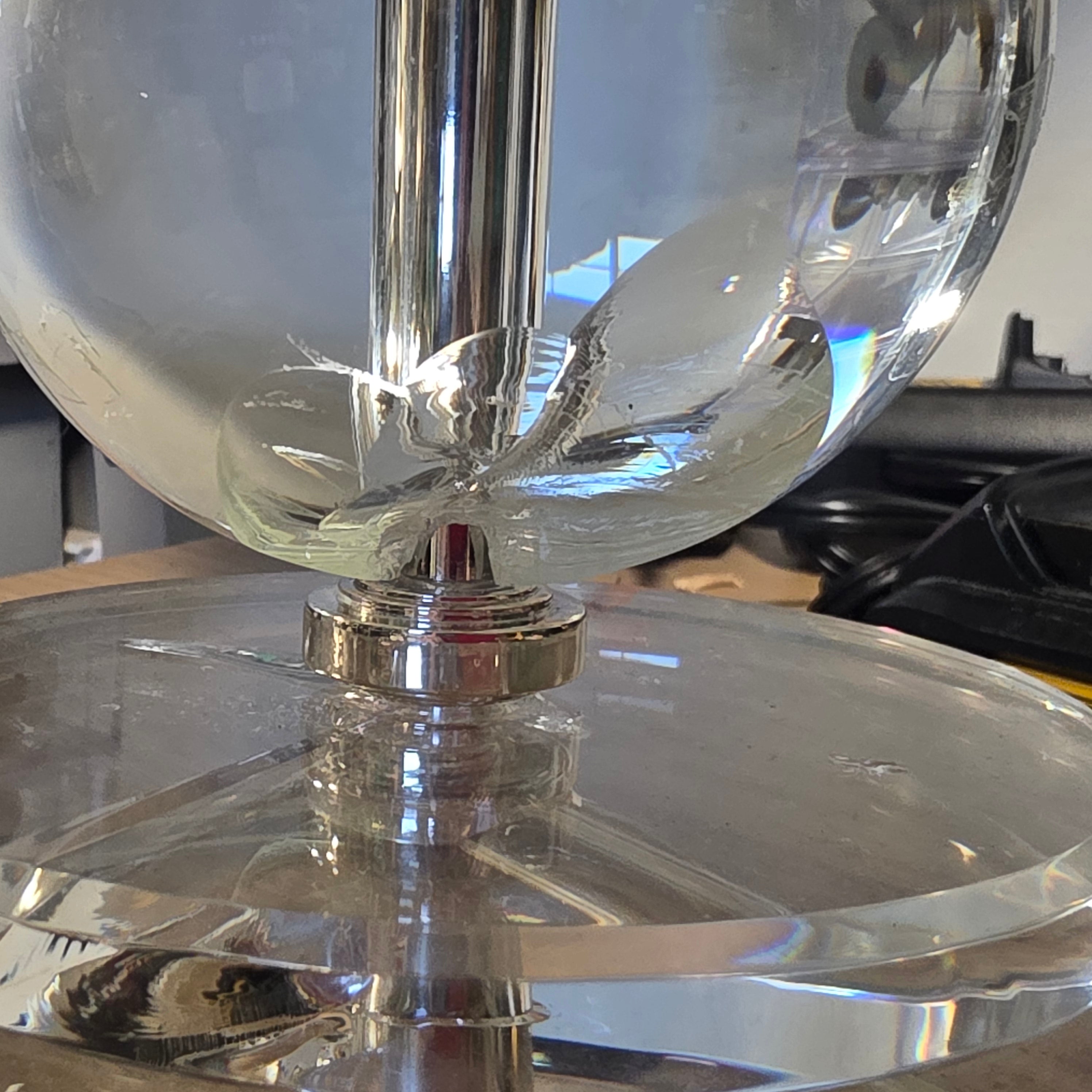 Modern Crystal Spheres Table Lamp 15"Dx28"