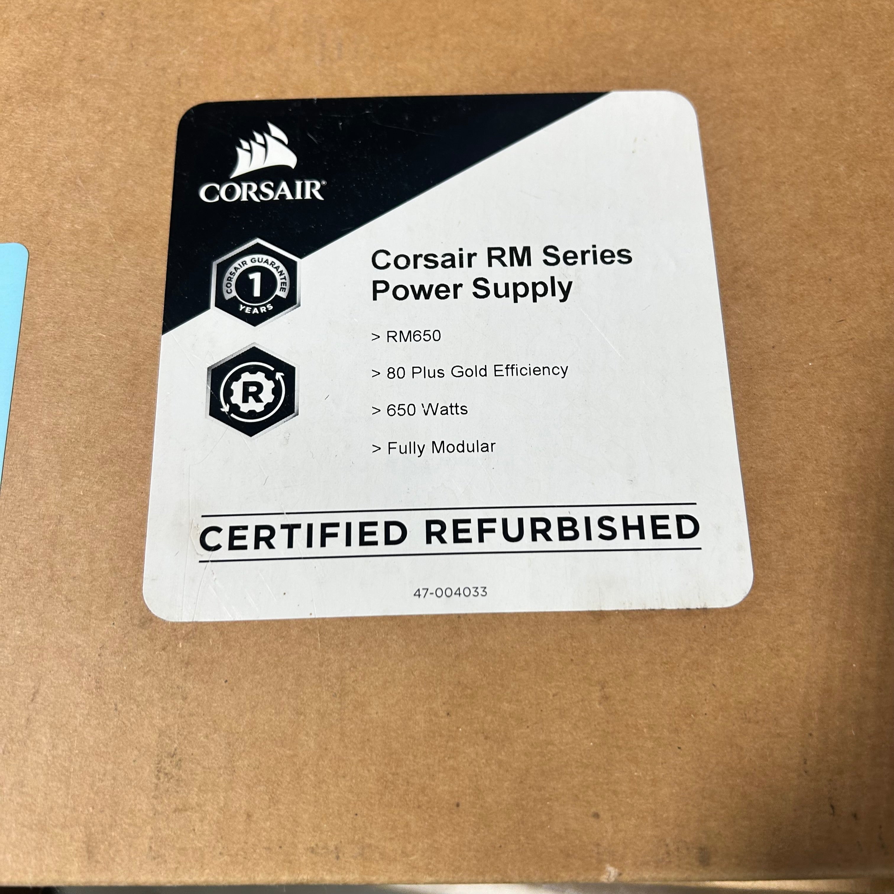 Corsair Rm650 Power Supply